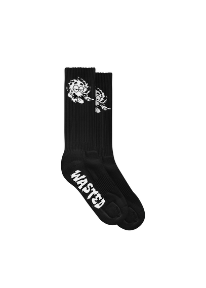 WASTED Chaussettes Wasted x Vincent Milou Noir