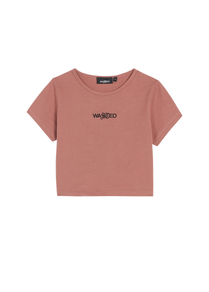 WASTED T-shirt crop  Orange