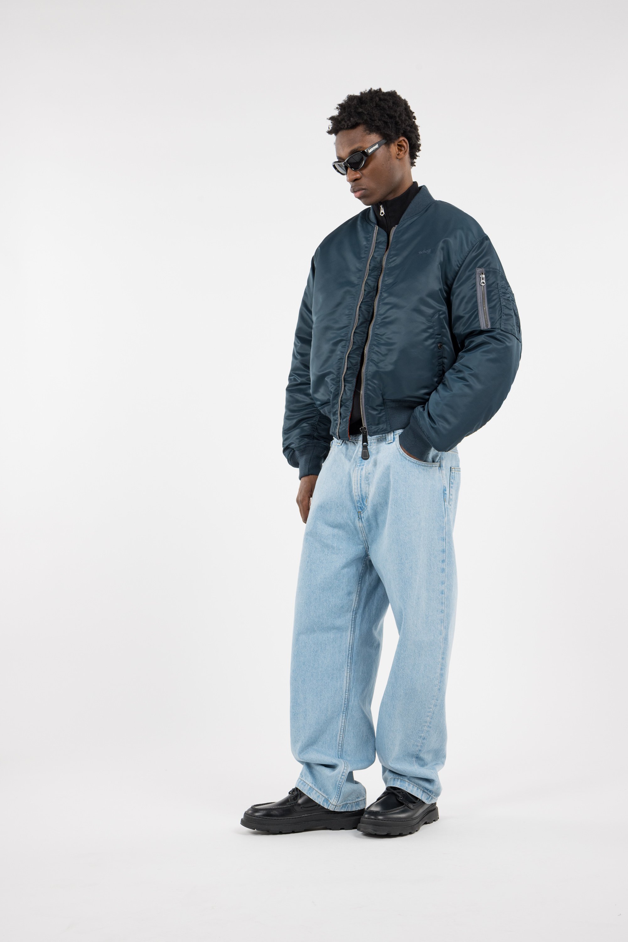 Bomber SCHOTT Bleu