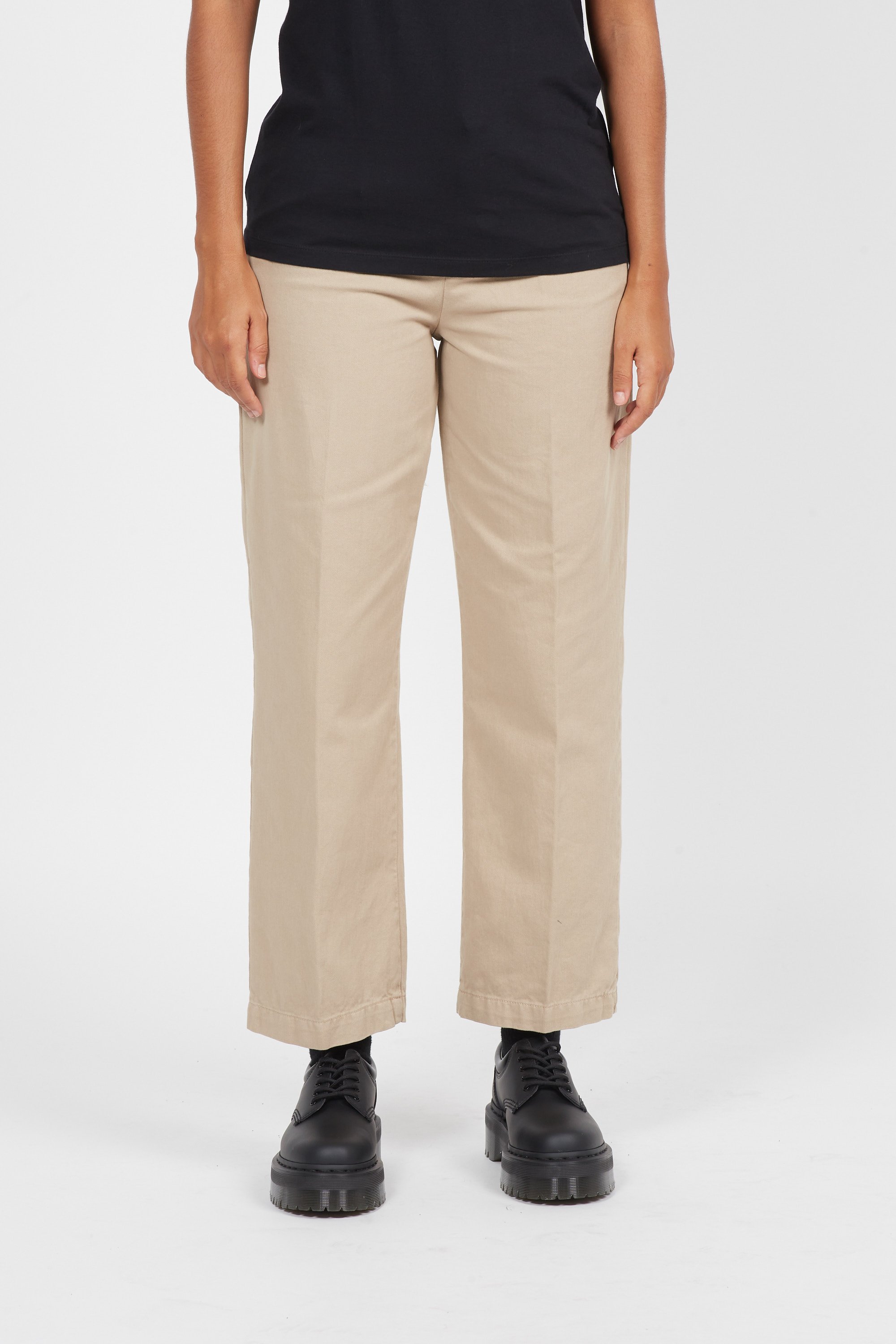 Pantalon Droit Beige Pour Femme - Taille 40/L - Marque ANNE WEYBURN - Occasion Très Bon état