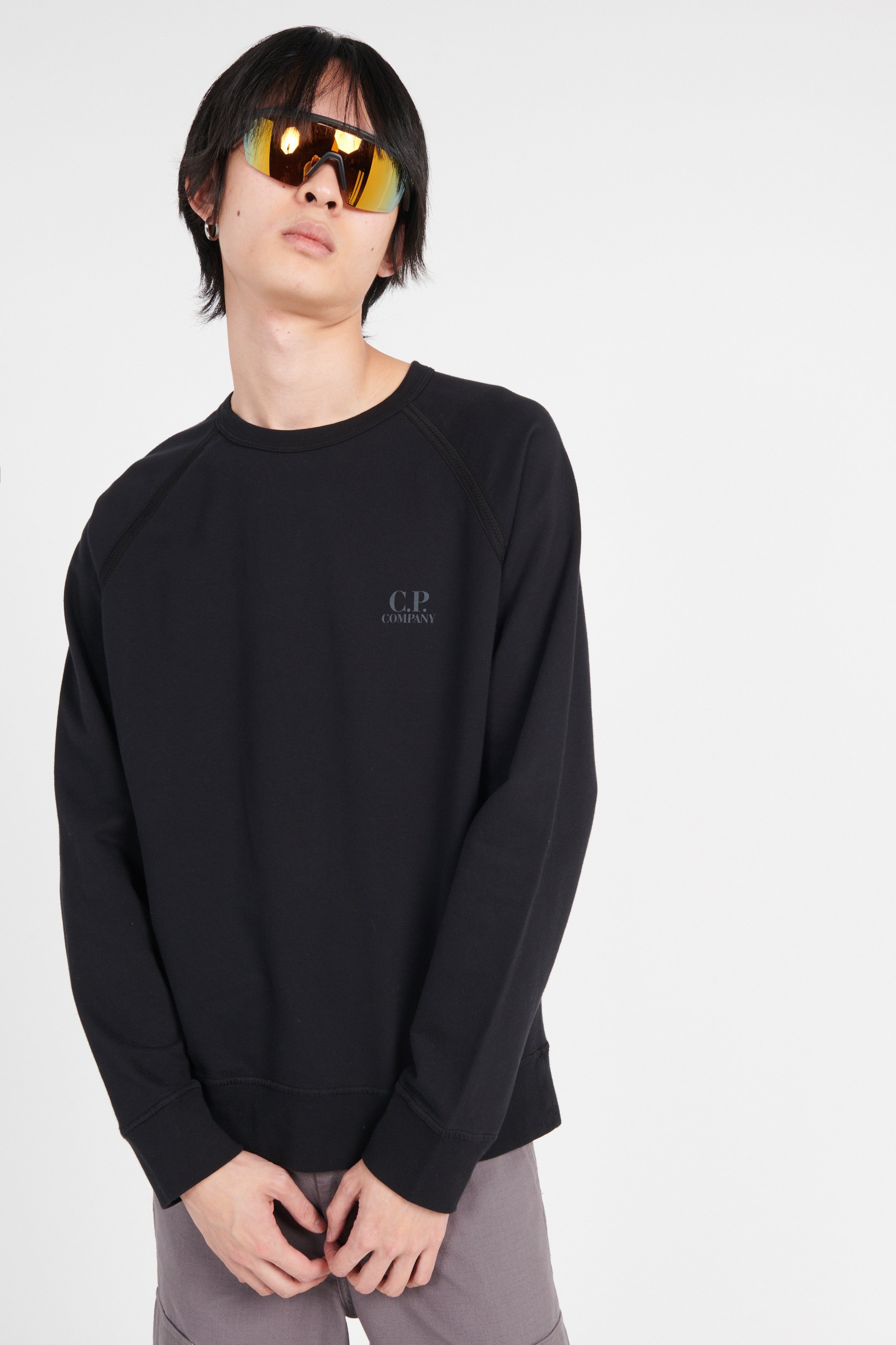 sweatshirt | Black by C.P. COMPANY sweatshirt Black