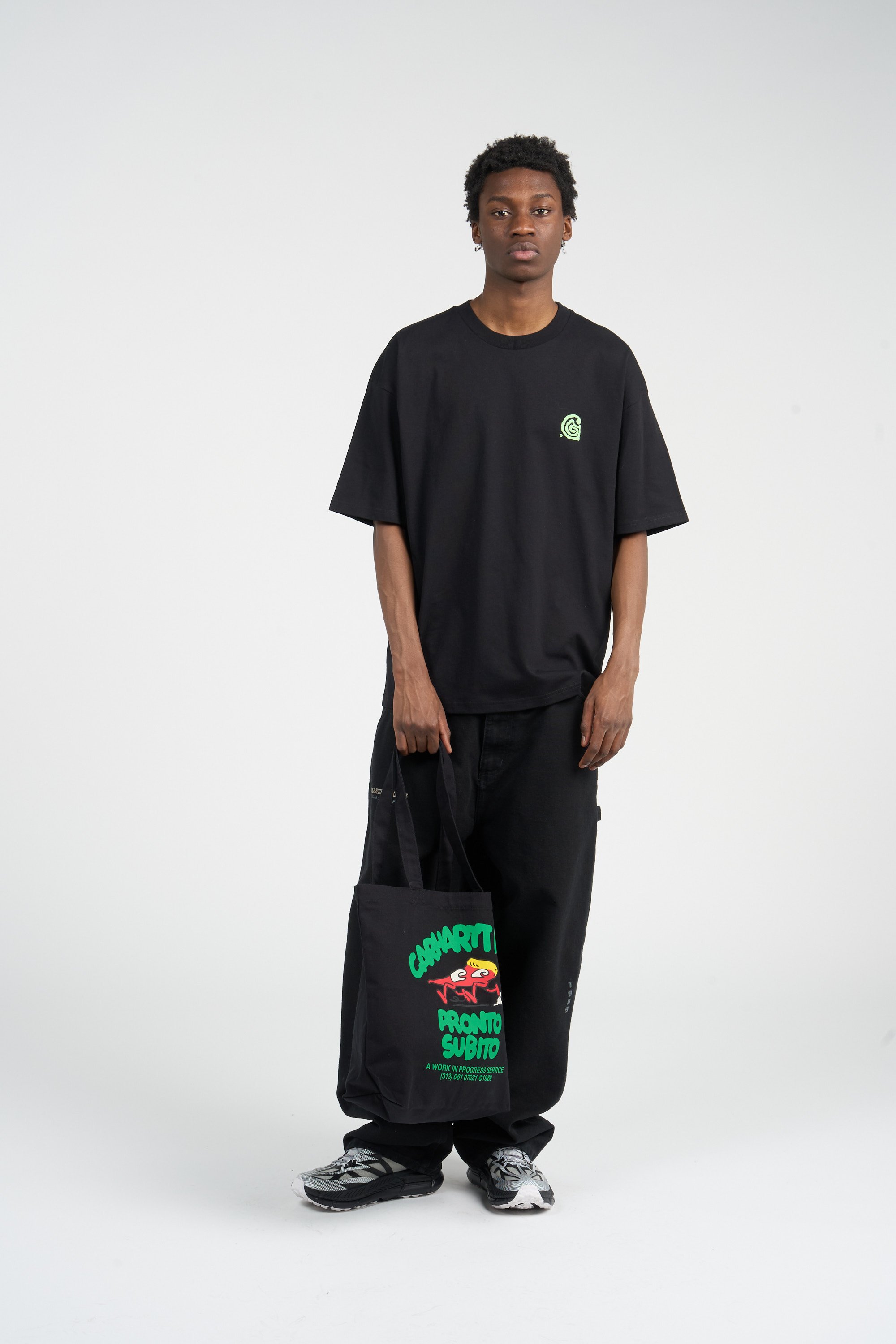 shopping bag | Black by CARHARTT WIP shopping bag Black