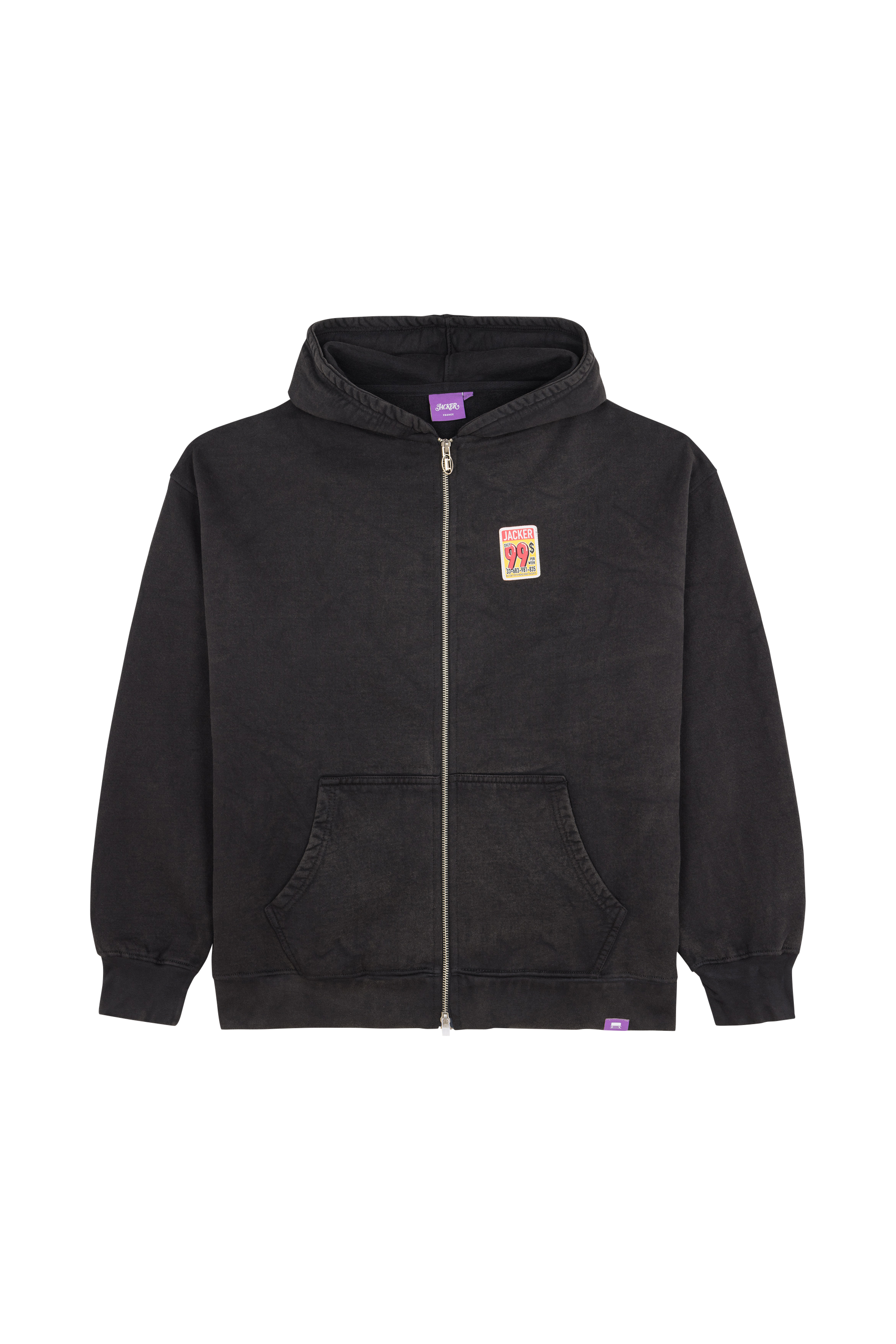 Hoodie zippé Noir