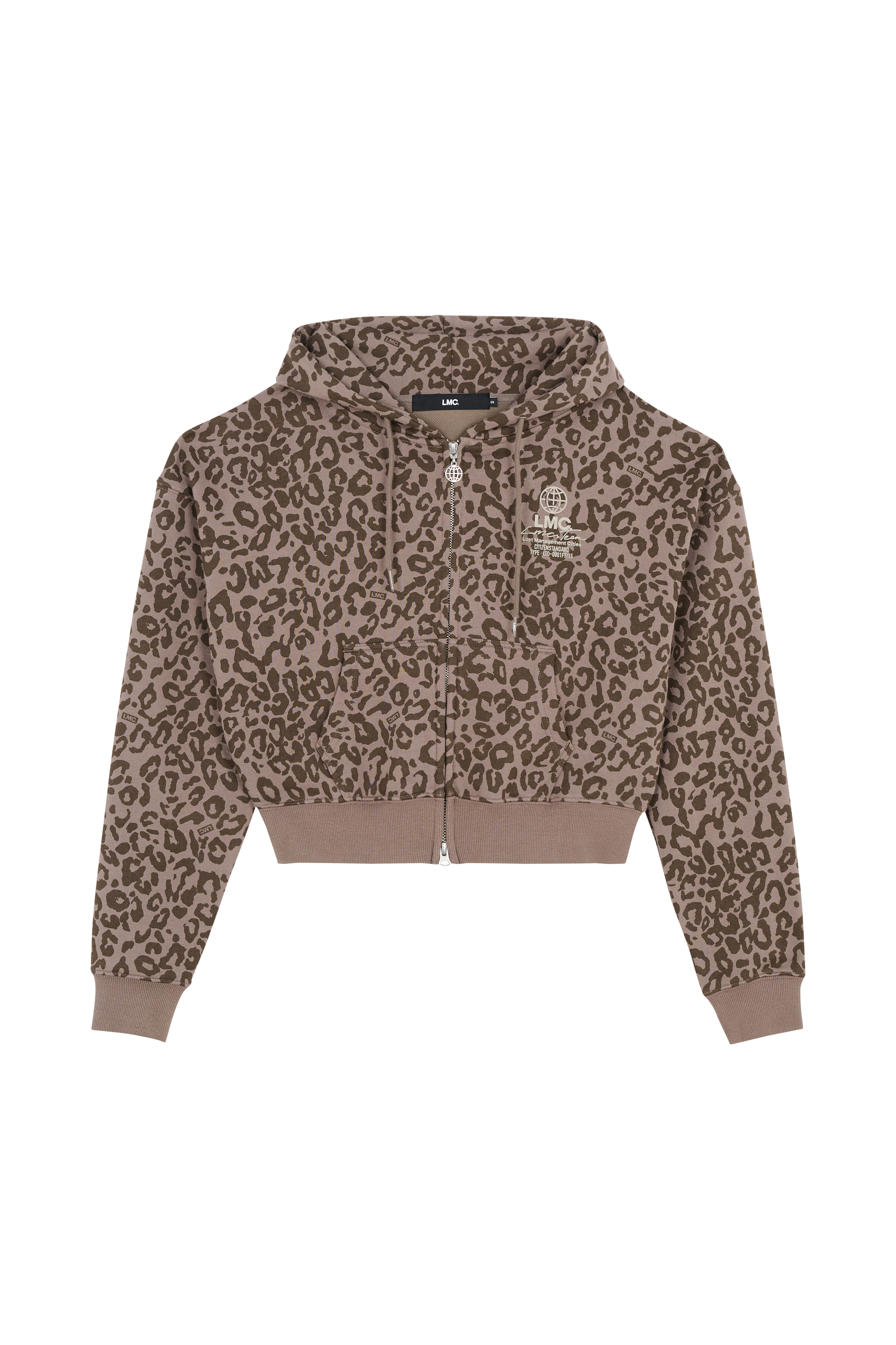 Hoodie LOST MANAGEMENT CITIES Khaki