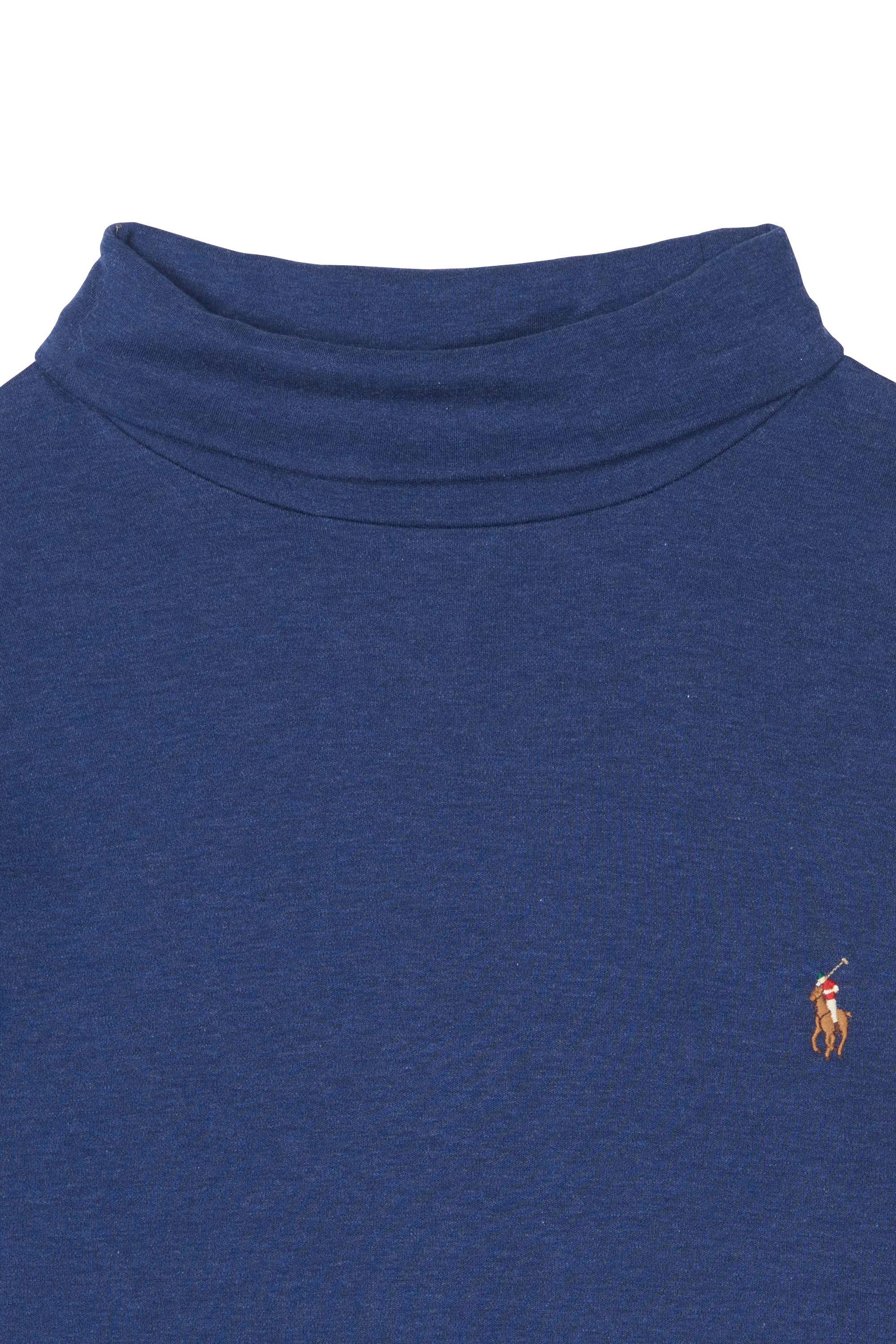 Pull cul roulé Bleu