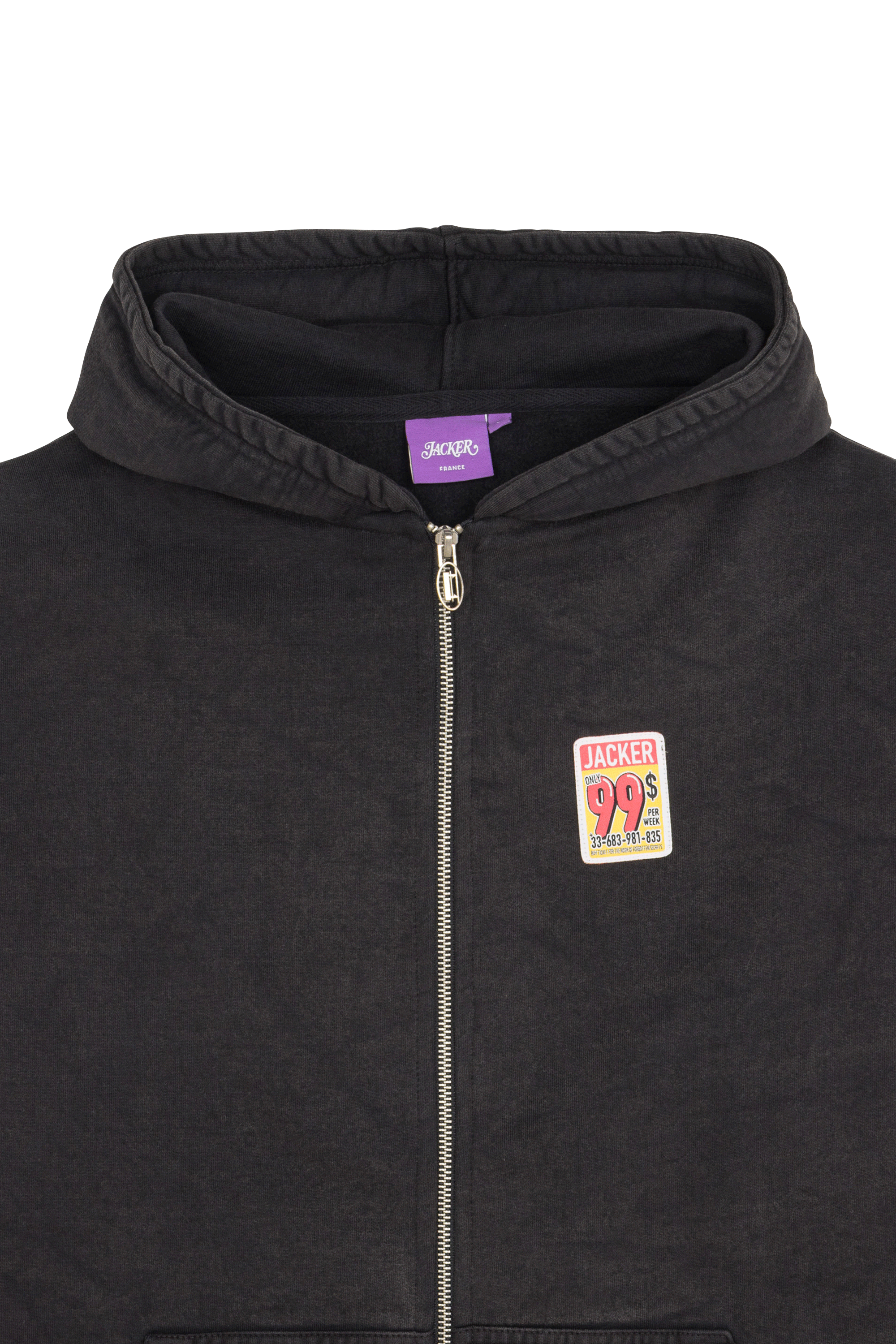 Hoodie zippé Noir