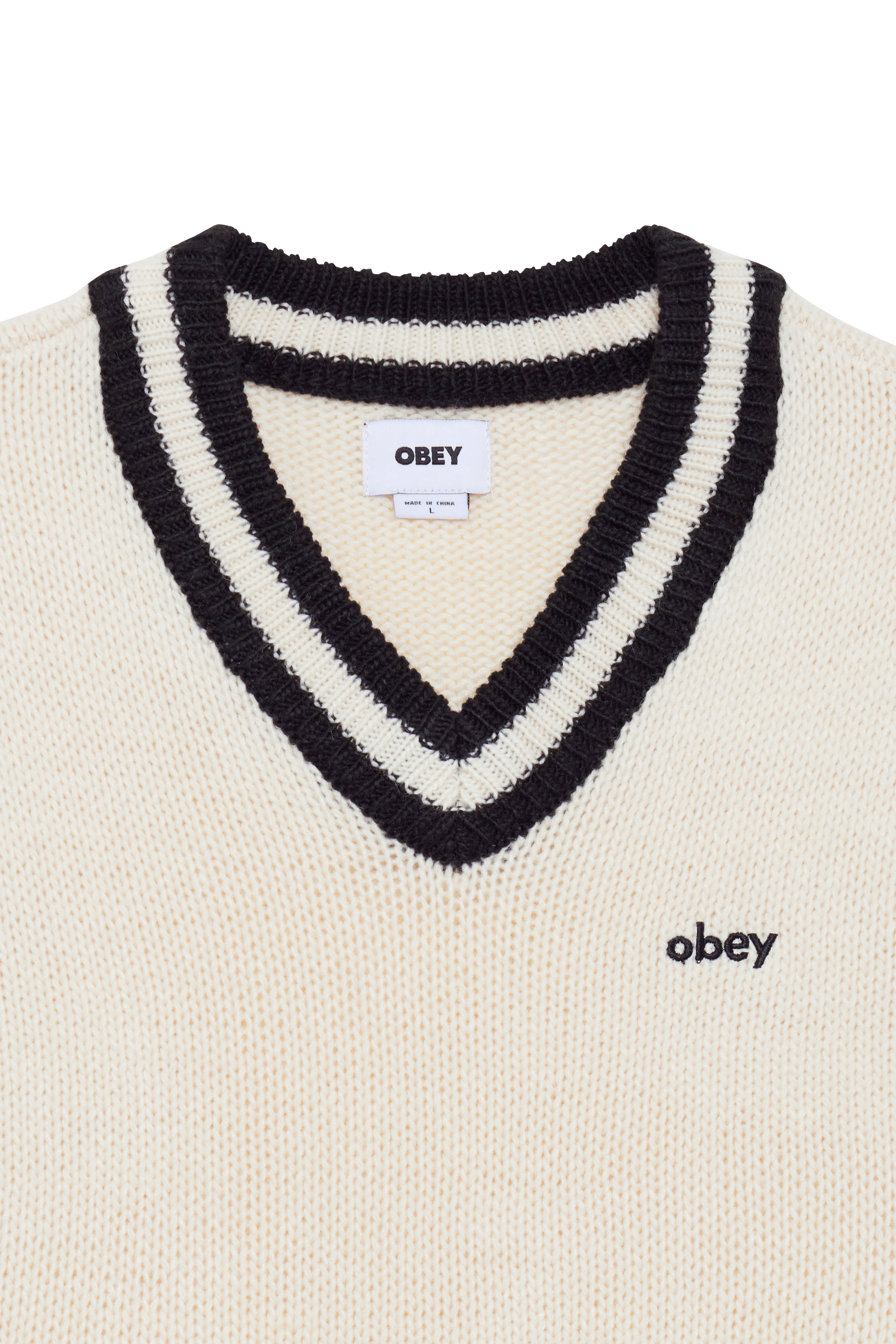 Sleeveless sweater OBEY Beige