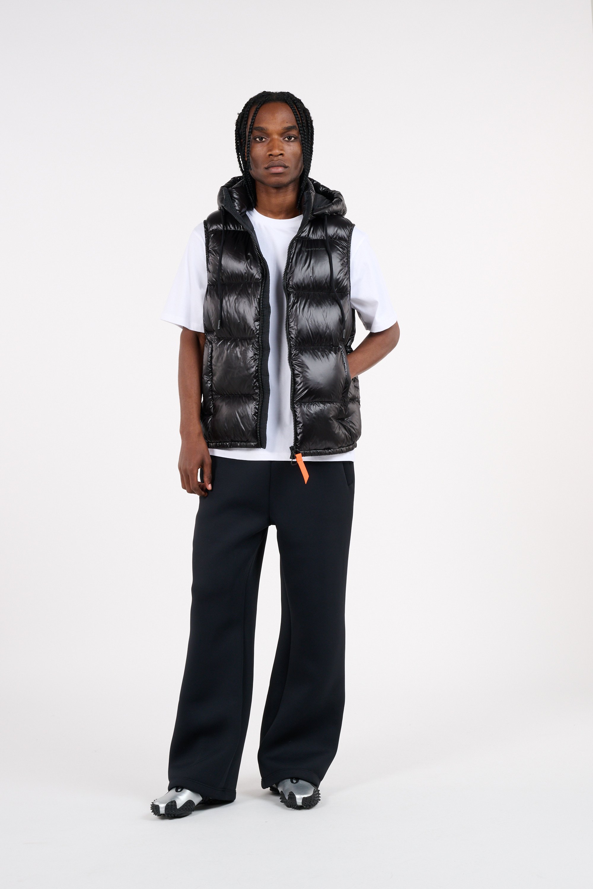 Lightweight quilted padded jacket with high neck GERTRUDE Black