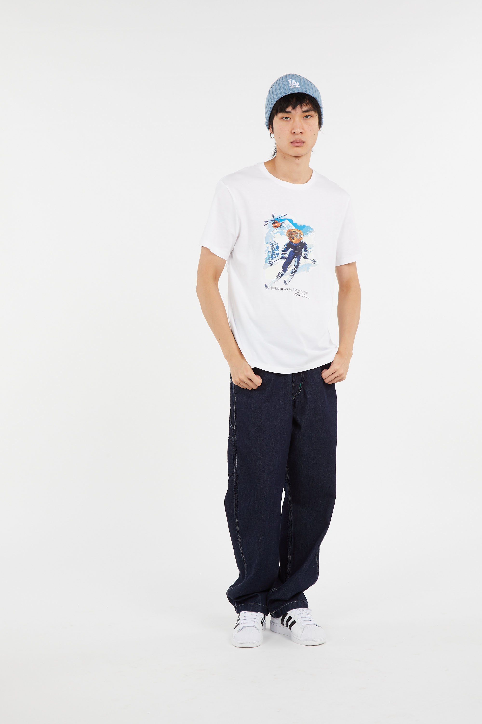 Regular-fit round-neck cotton T-shirt POLO RALPH LAUREN White