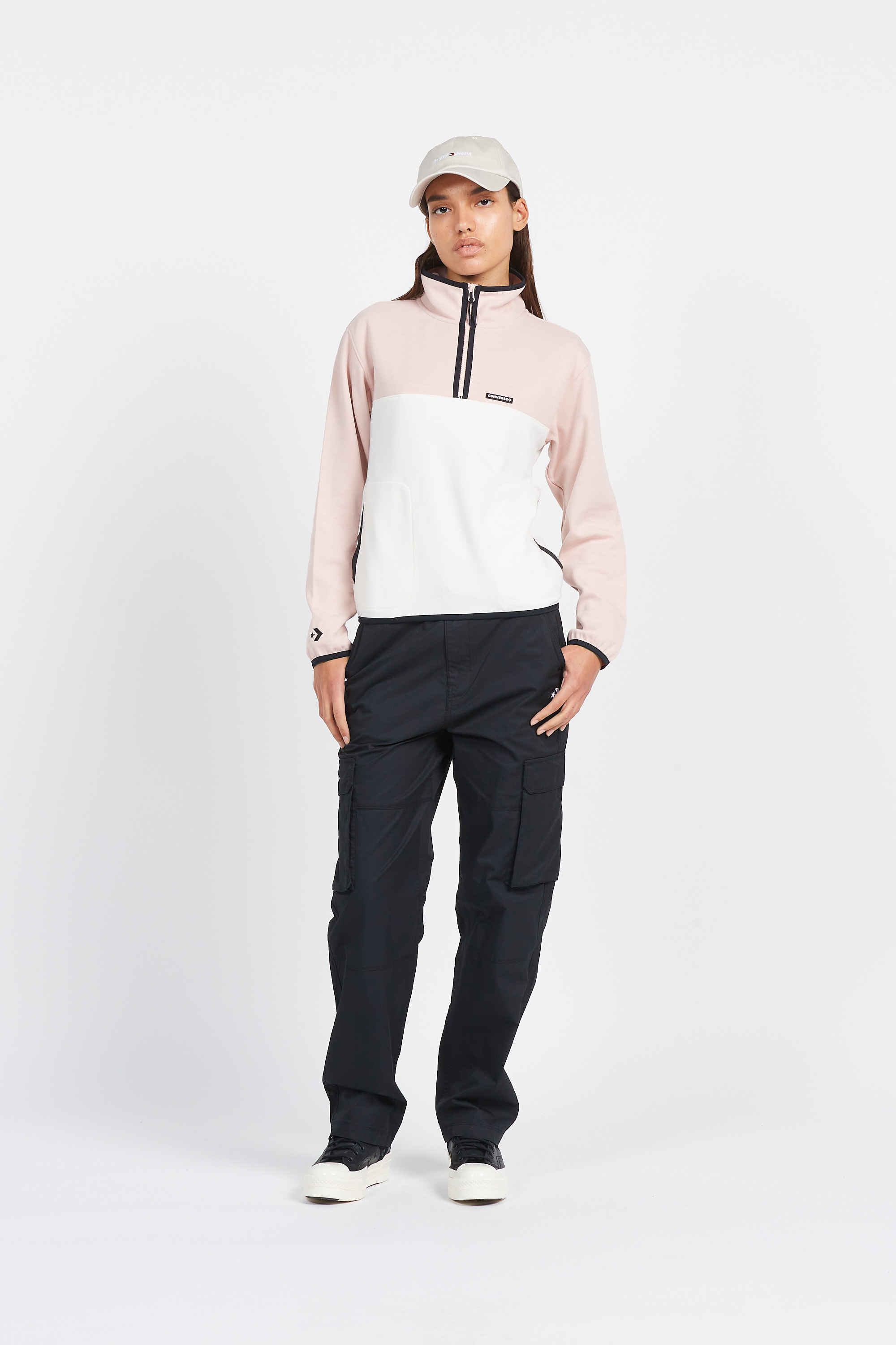Sweatshirt zippé Rose