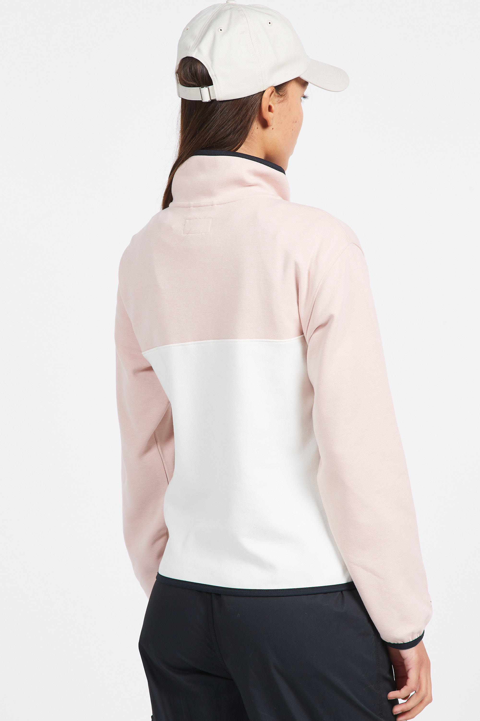Sweatshirt zippé Rose