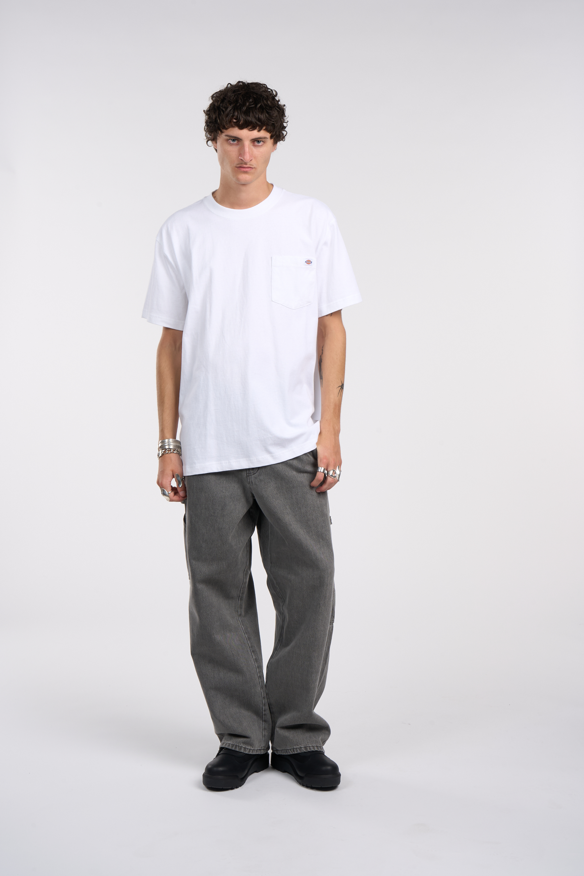 Regular-fit round-neck cotton T-shirt White