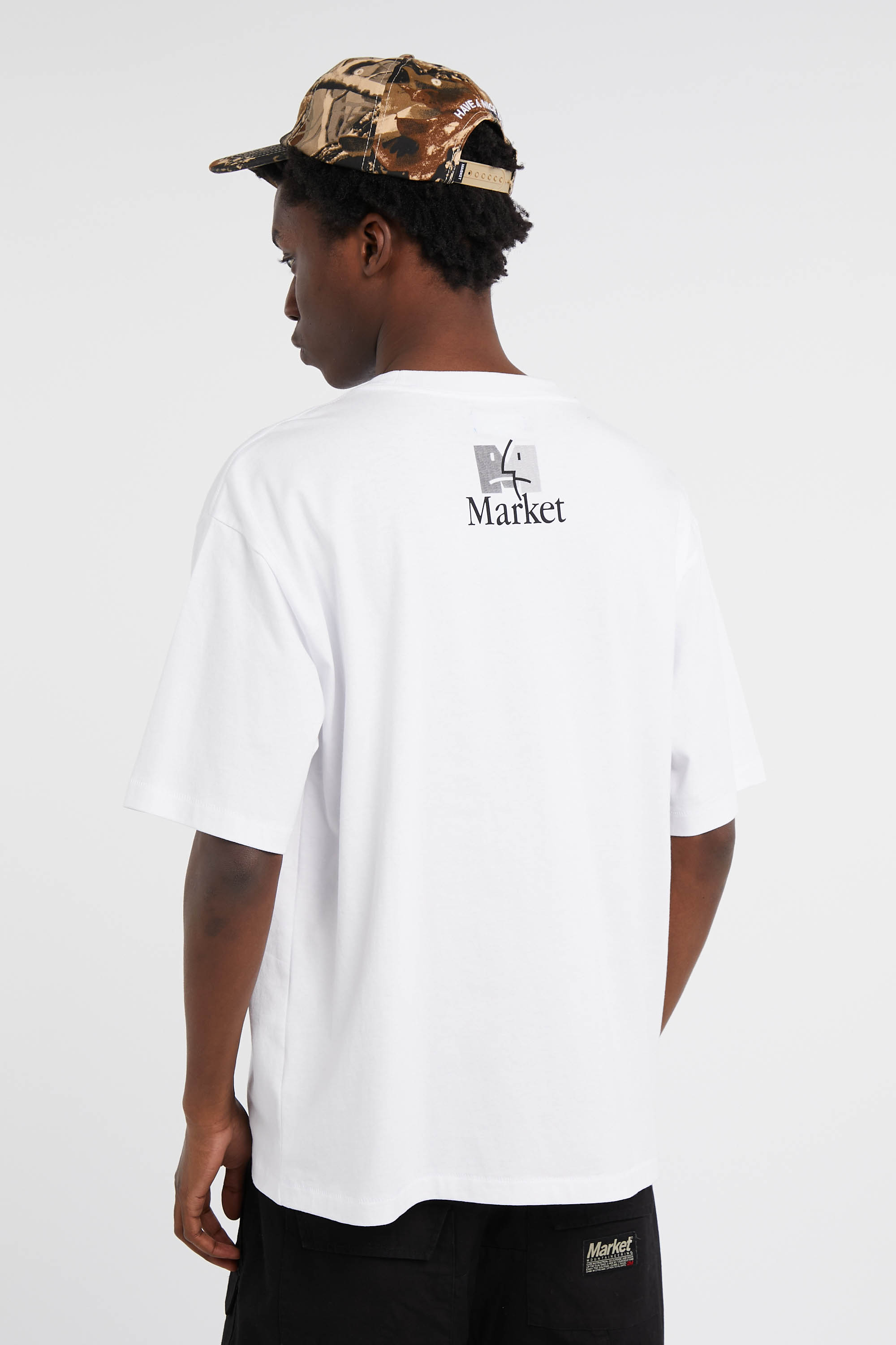 Regular-fit round-neck cotton T-shirt White