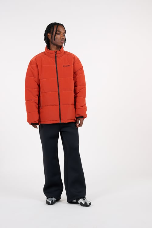 COLUMBIA Lightweight quilted padded jacket with high neck Orange