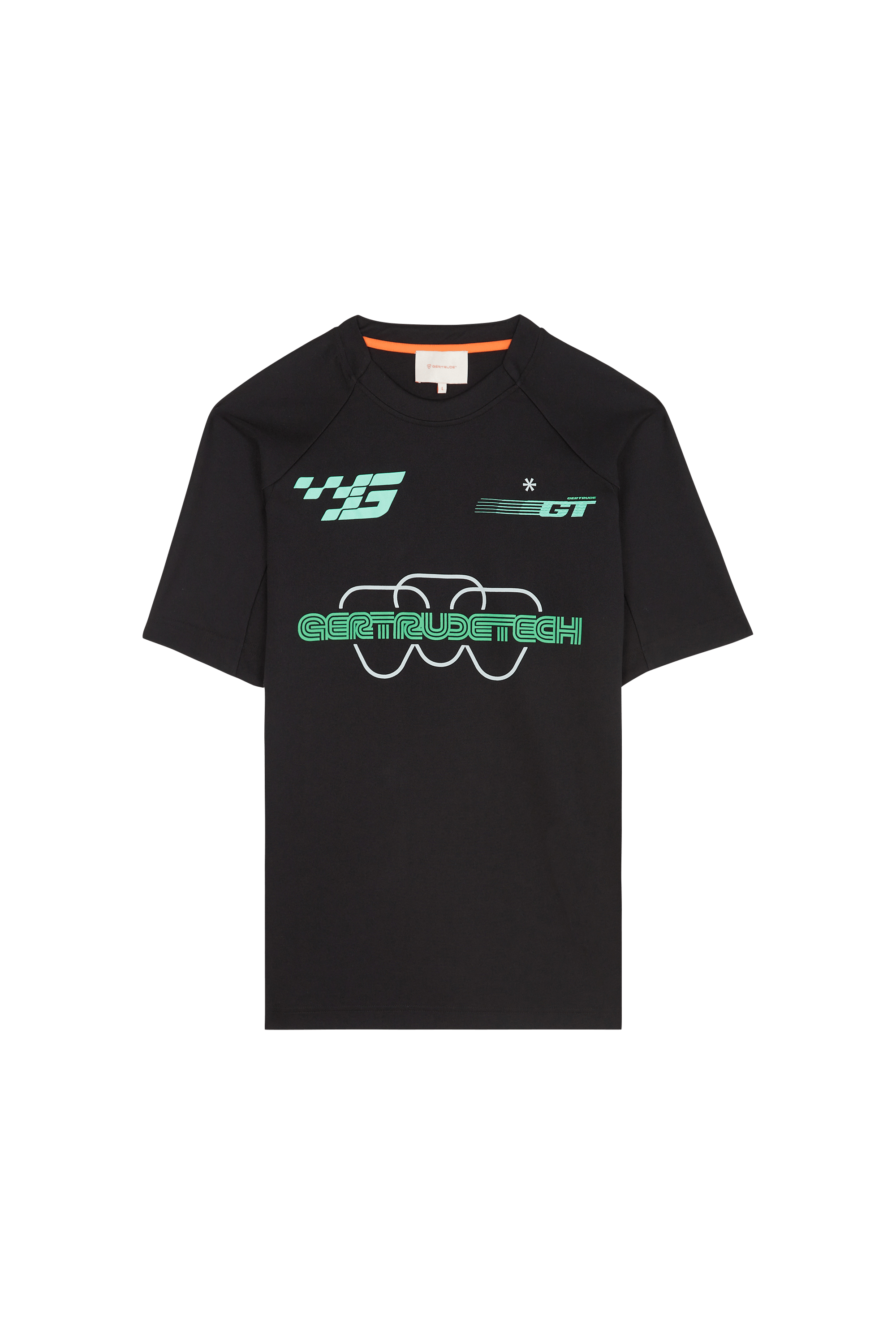 Regular-fit round-neck cotton T-shirt GERTRUDE Black