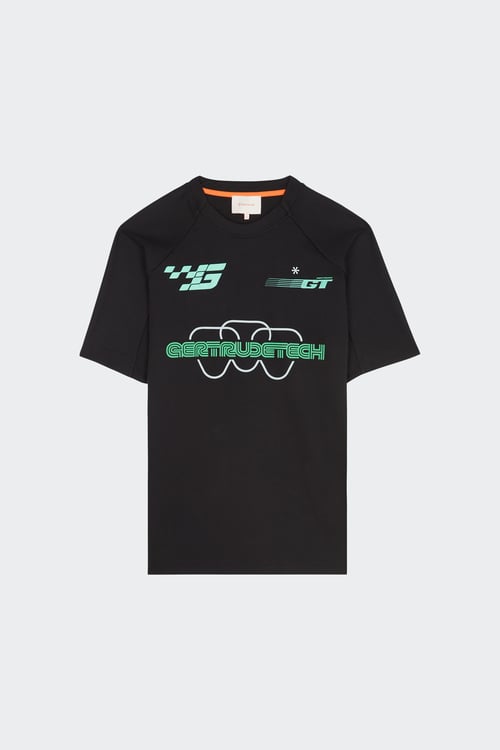 T-shirt droit imprimé - Taille S Noir