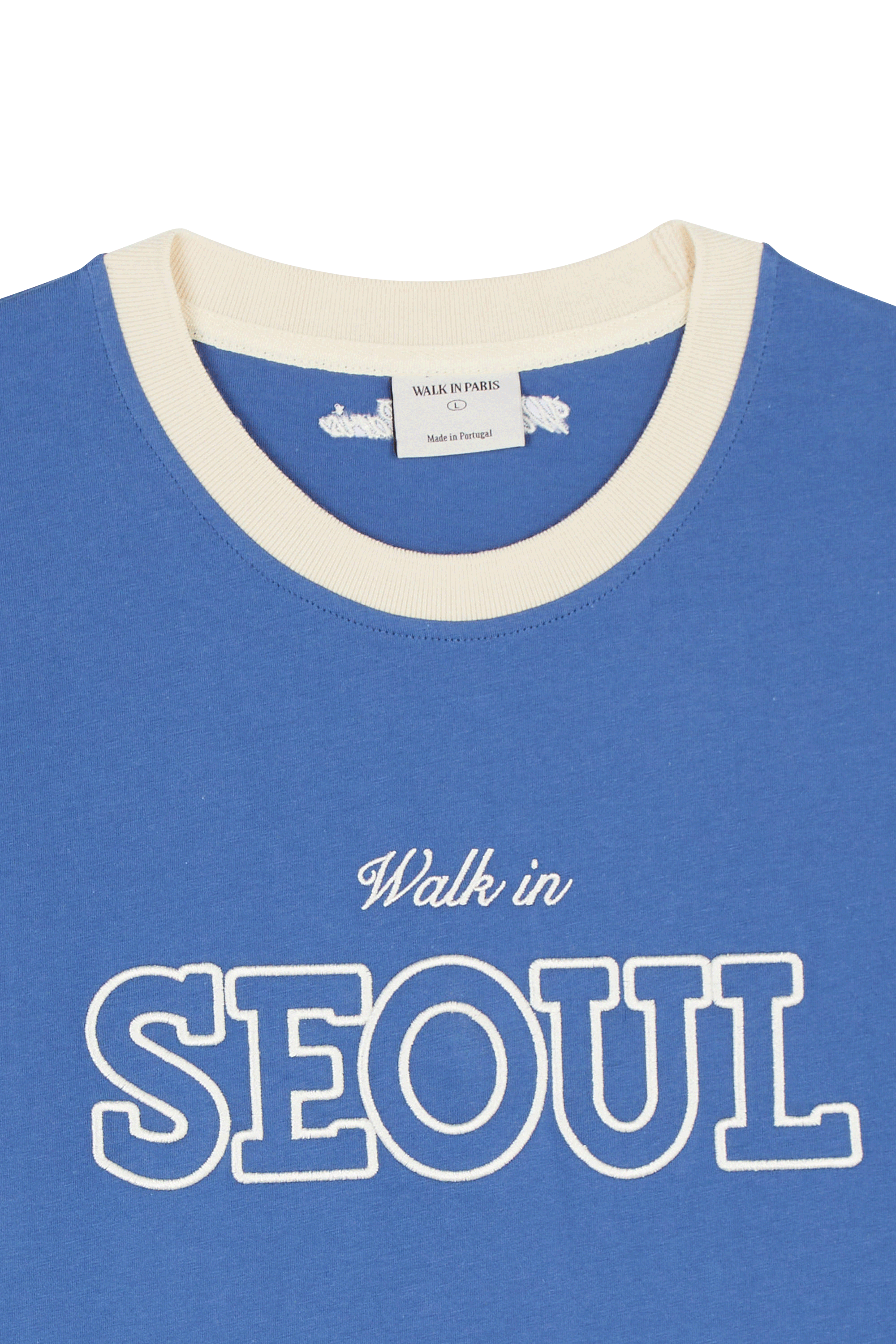 T-shirt WALK IN PARIS Bleu