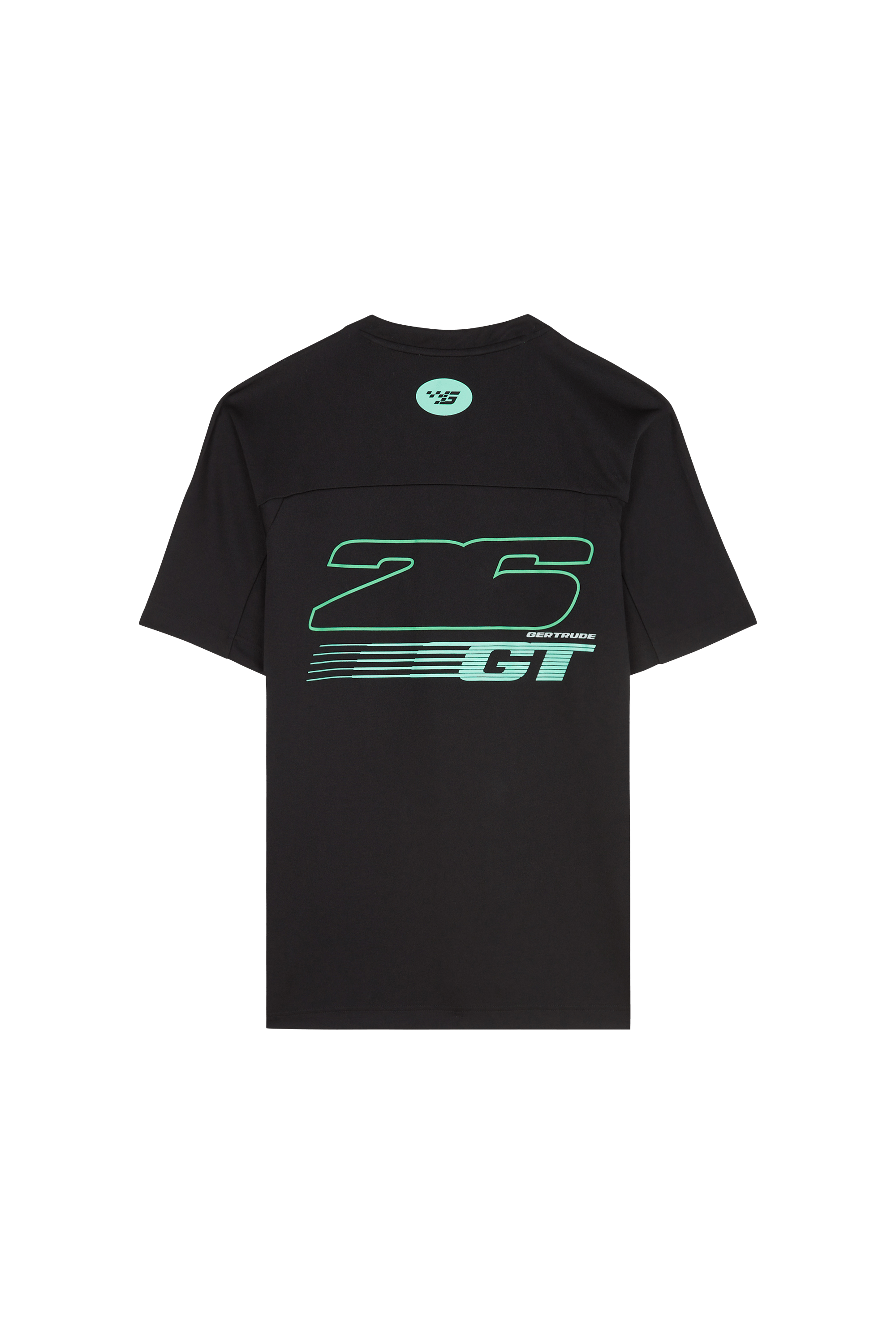 Regular-fit round-neck cotton T-shirt GERTRUDE Black