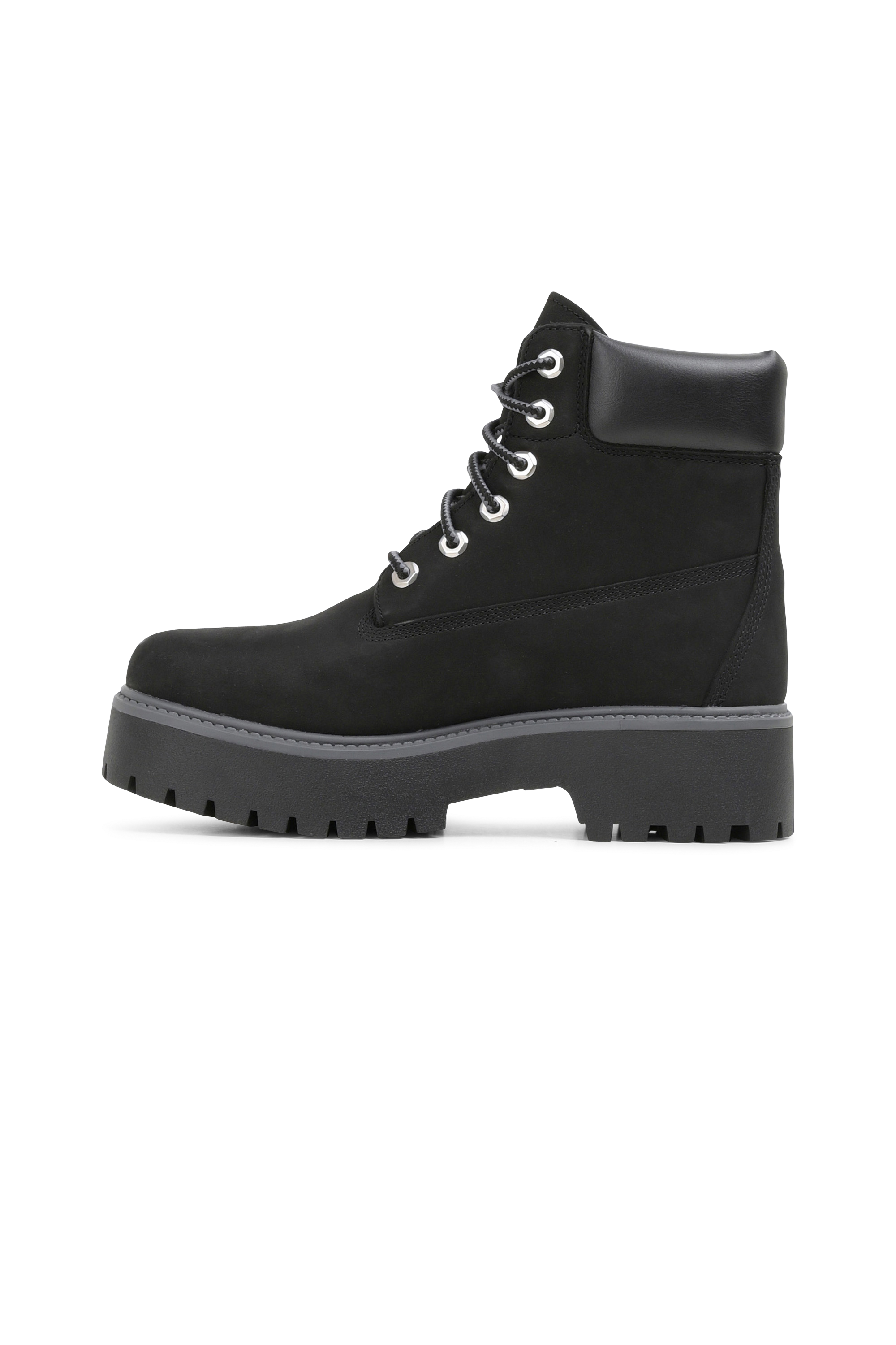 Heeled leather mid-calf boots Black