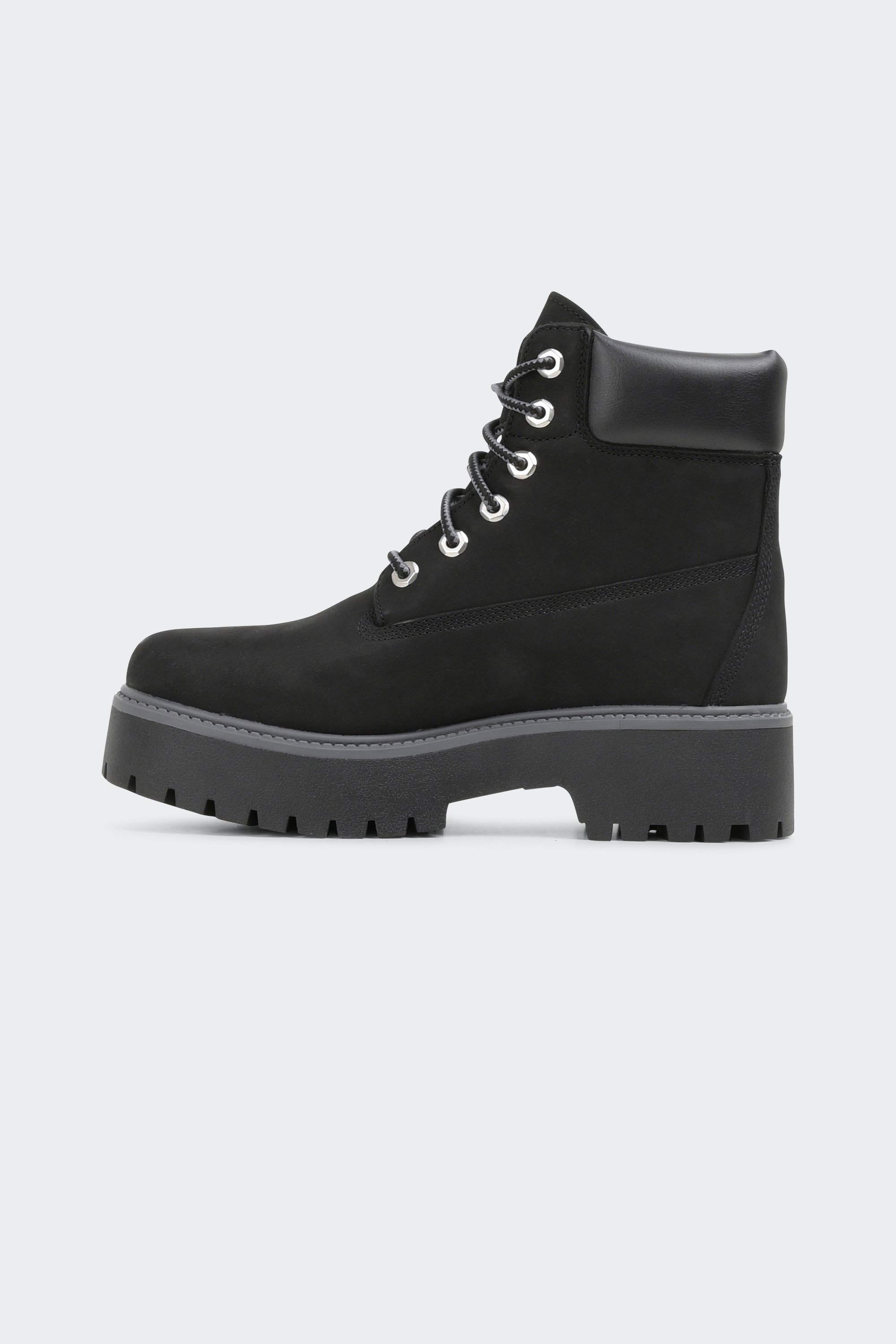 Heeled leather mid-calf boots | Black by TIMBERLAND Heeled leather mid-calf boots Black