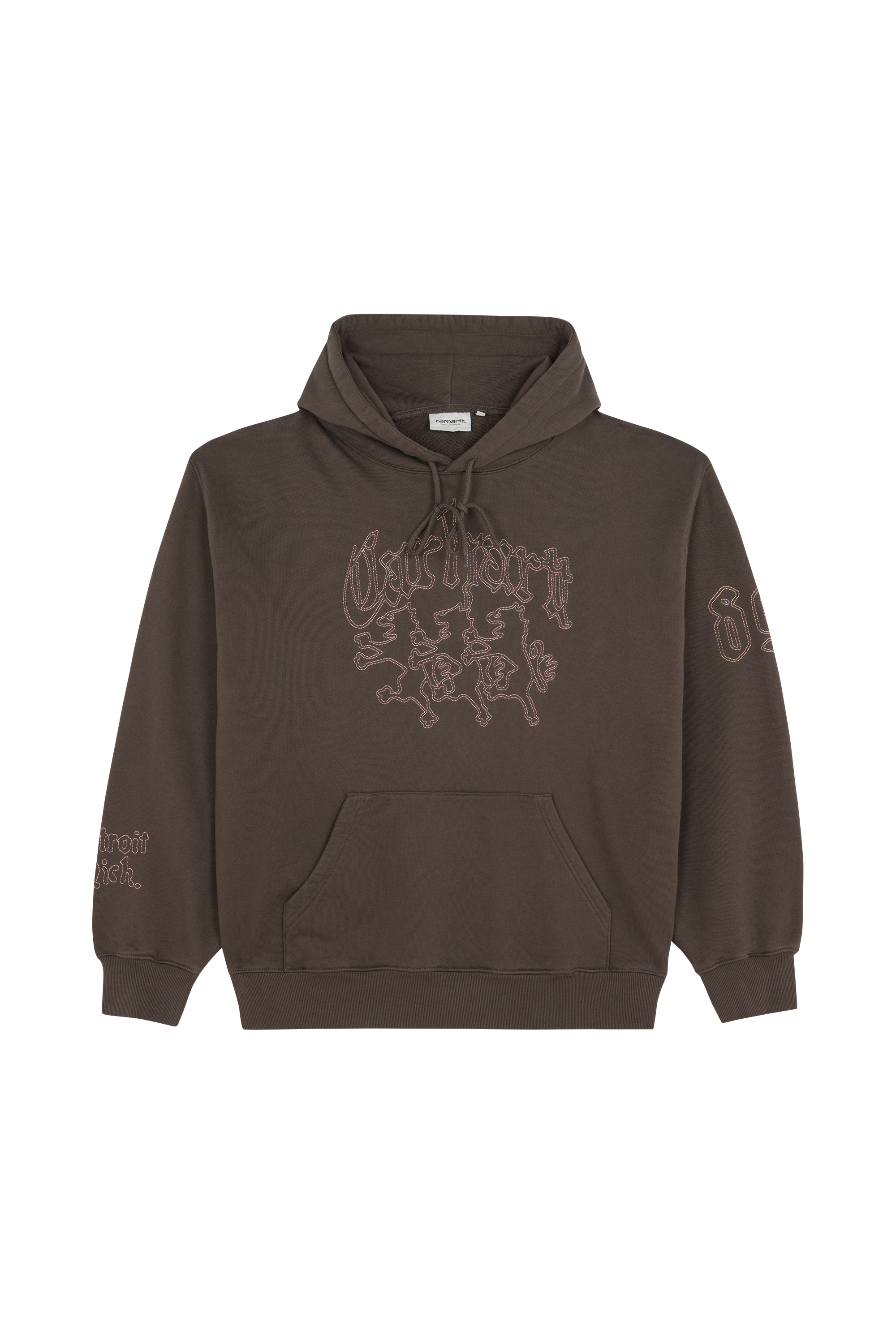 Hoodie Hooded Hackwork Sweat Vitola / glassy pink