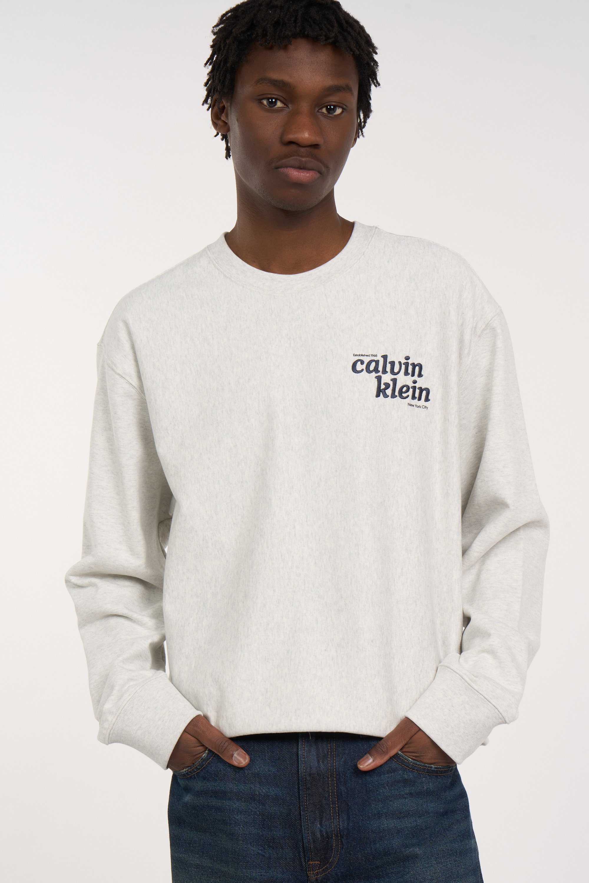 Sweat | Gris CALVIN KLEIN Homme