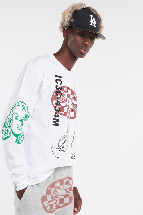 ICE CREAM T-shirt Blanc