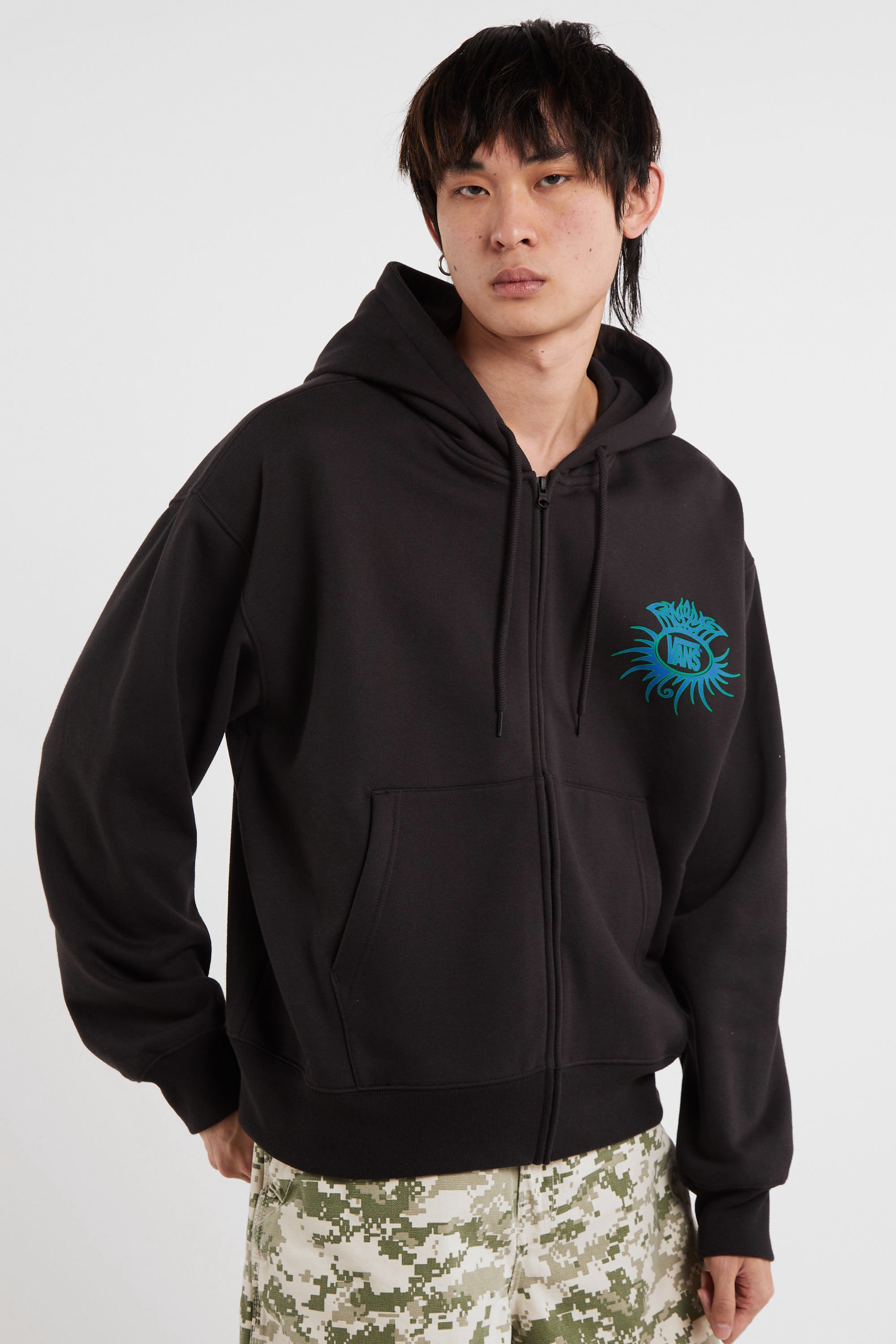Hoodie zippé Noir
