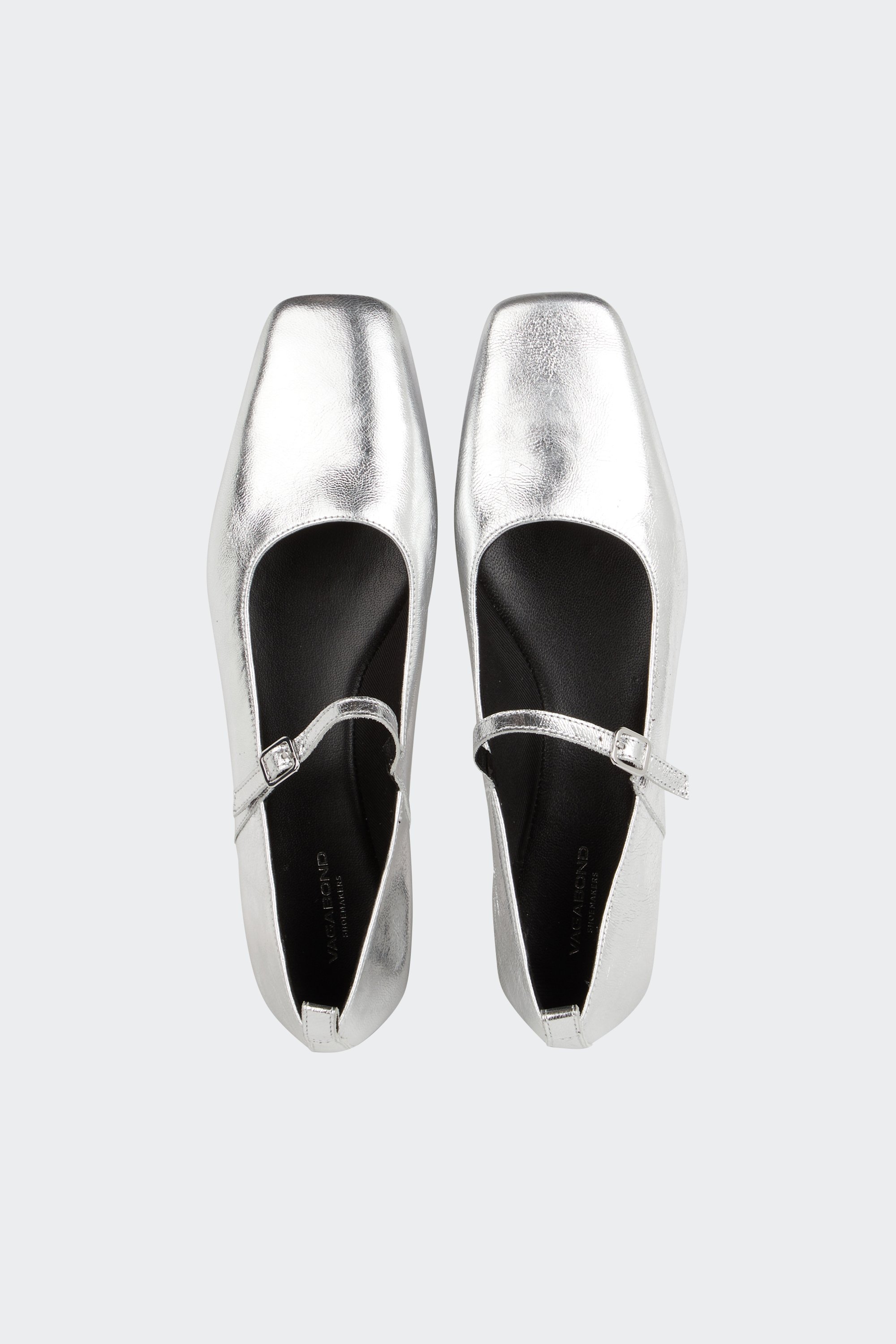 Flat furry sheepskin sandals | Grey by VAGABOND SHOEMAKERS Flat furry sheepskin sandals Grey