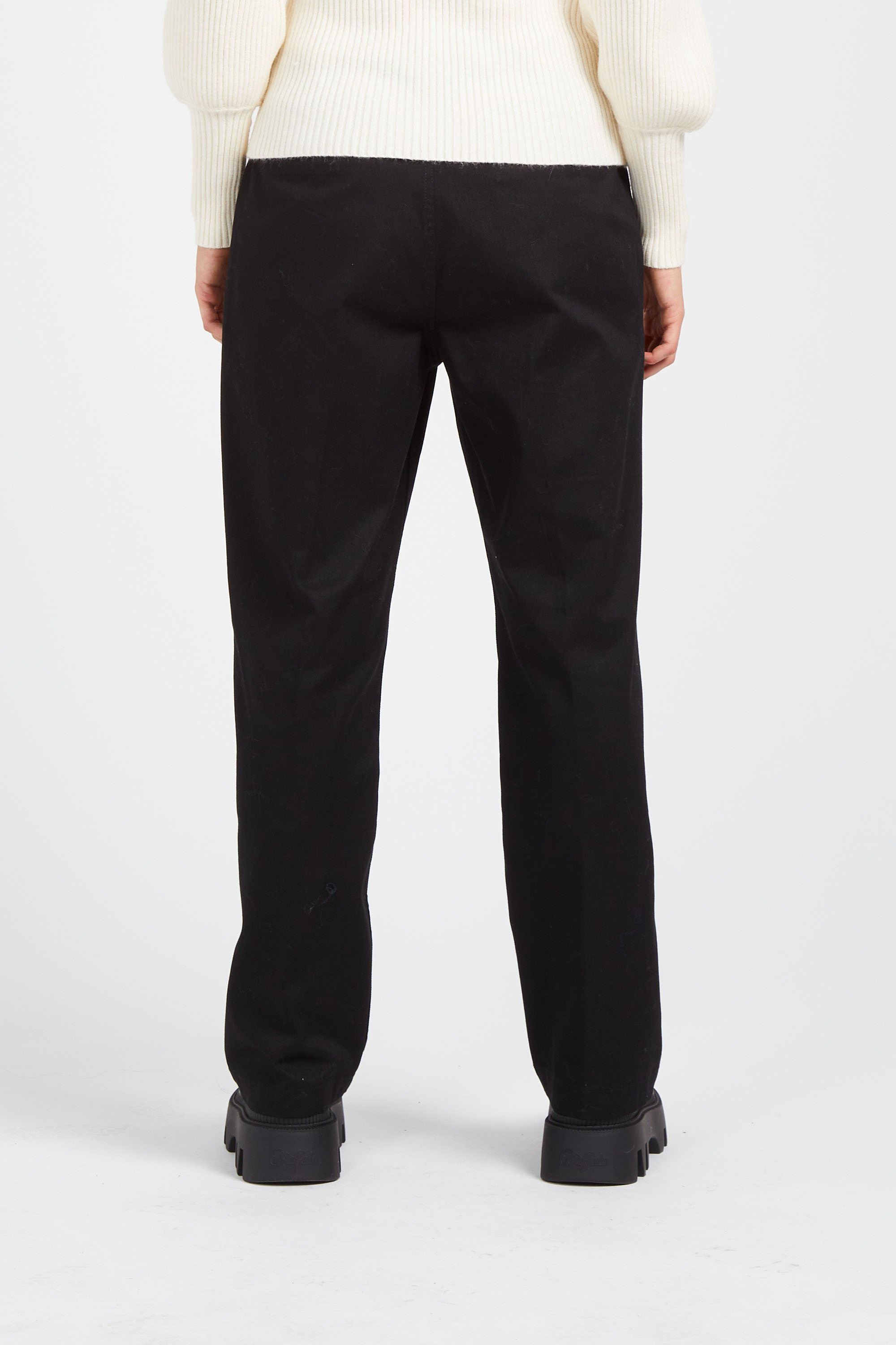パンツ GIOVANNI BEDIN STRAIGHT REGULAR TROUSERS (GB25 056 BLACK) Black Black Suiting Pants | GANNI US