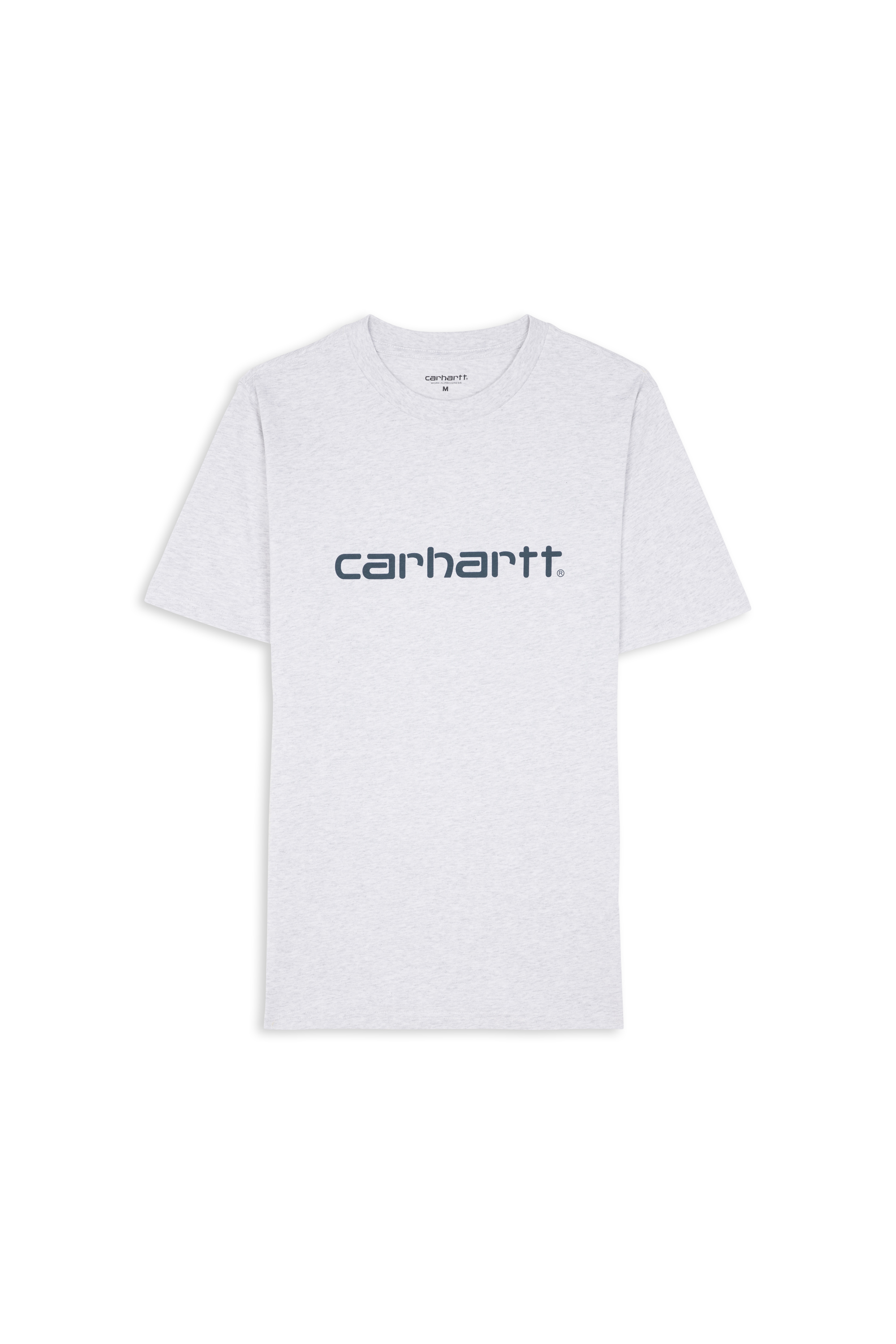 Regular-fit round-neck cotton T-shirt Grey