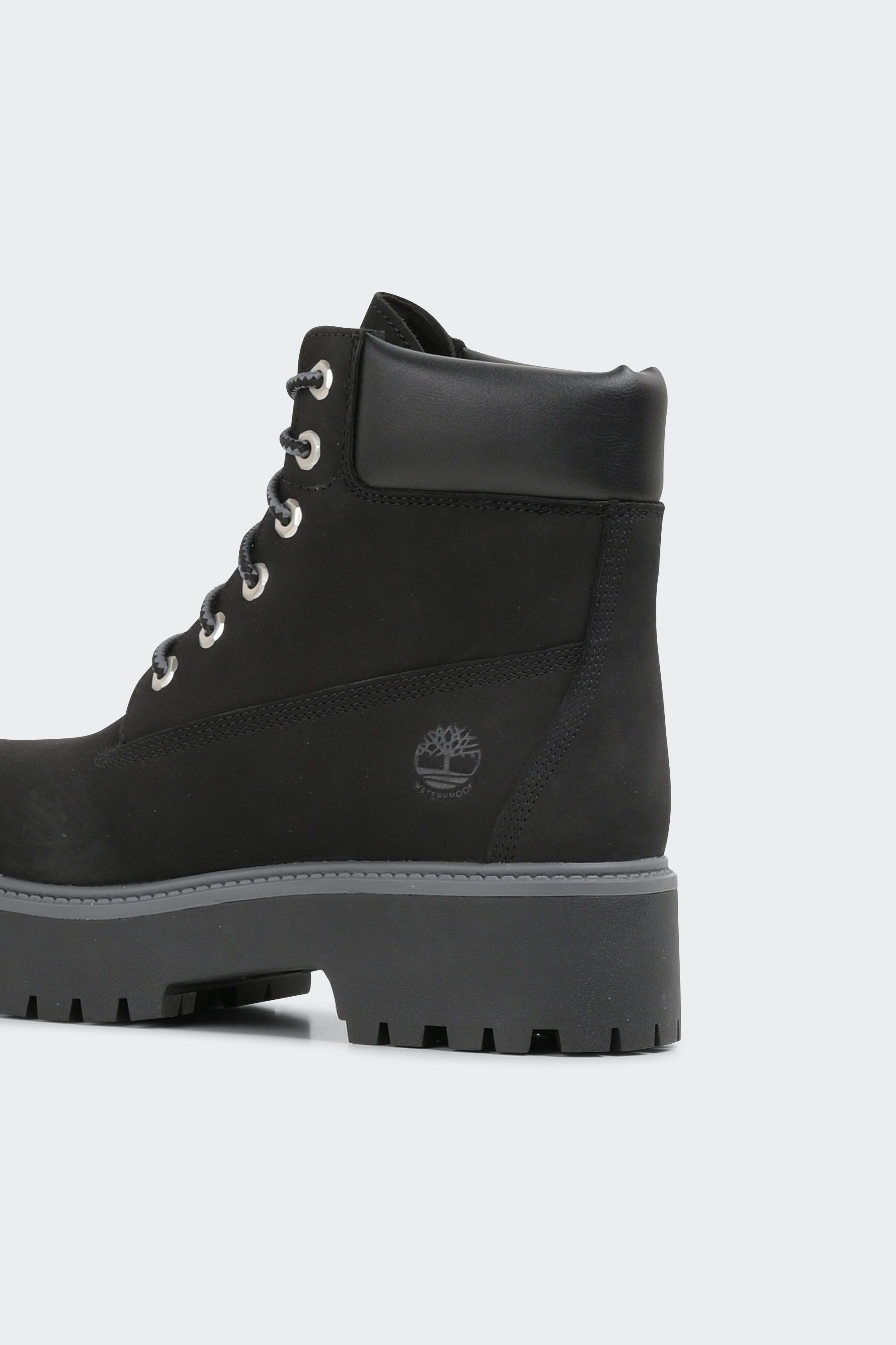 Heeled leather mid-calf boots | Black by TIMBERLAND Heeled leather mid-calf boots Black