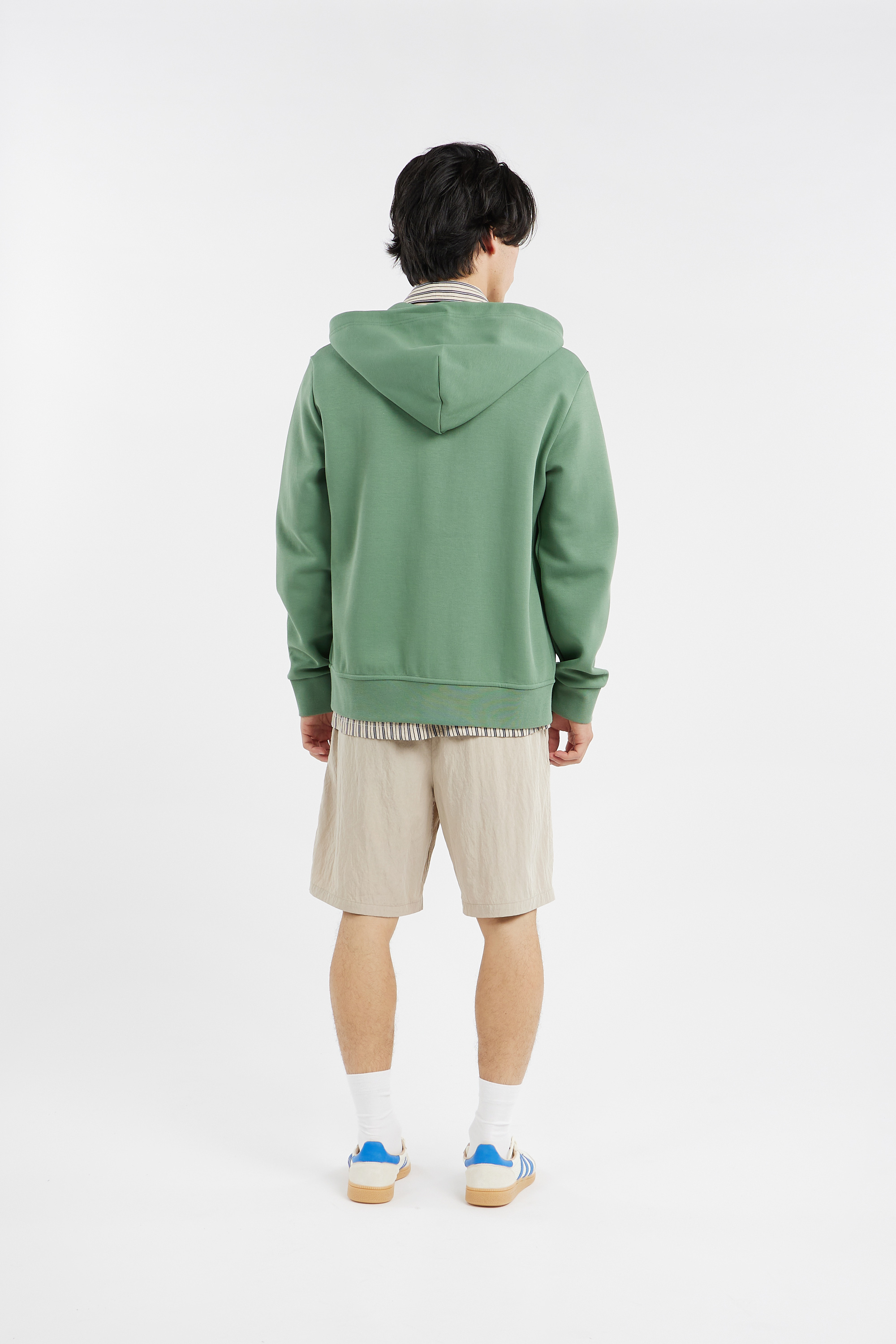 Hoodie zippé Vert