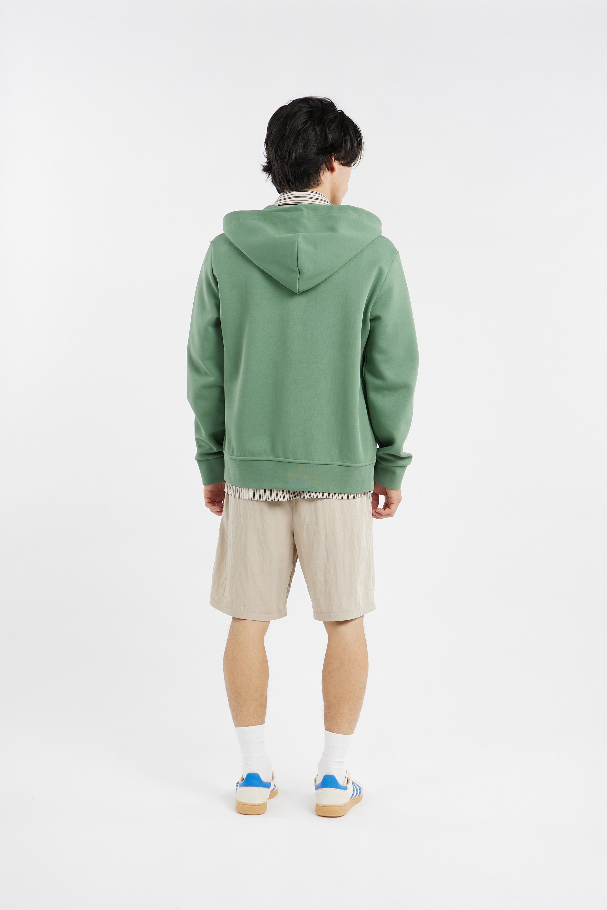 Regular-fit zip-up cotton-blend hoodie with Pony Player | Green by POLO RALPH LAUREN Regular-fit zip-up cotton-blend hoodie with Pony Player Green