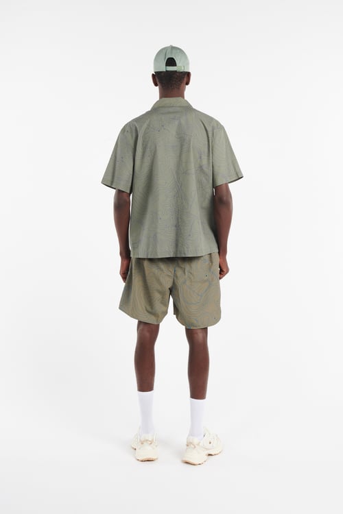 LACOSTE Short de bain Vert