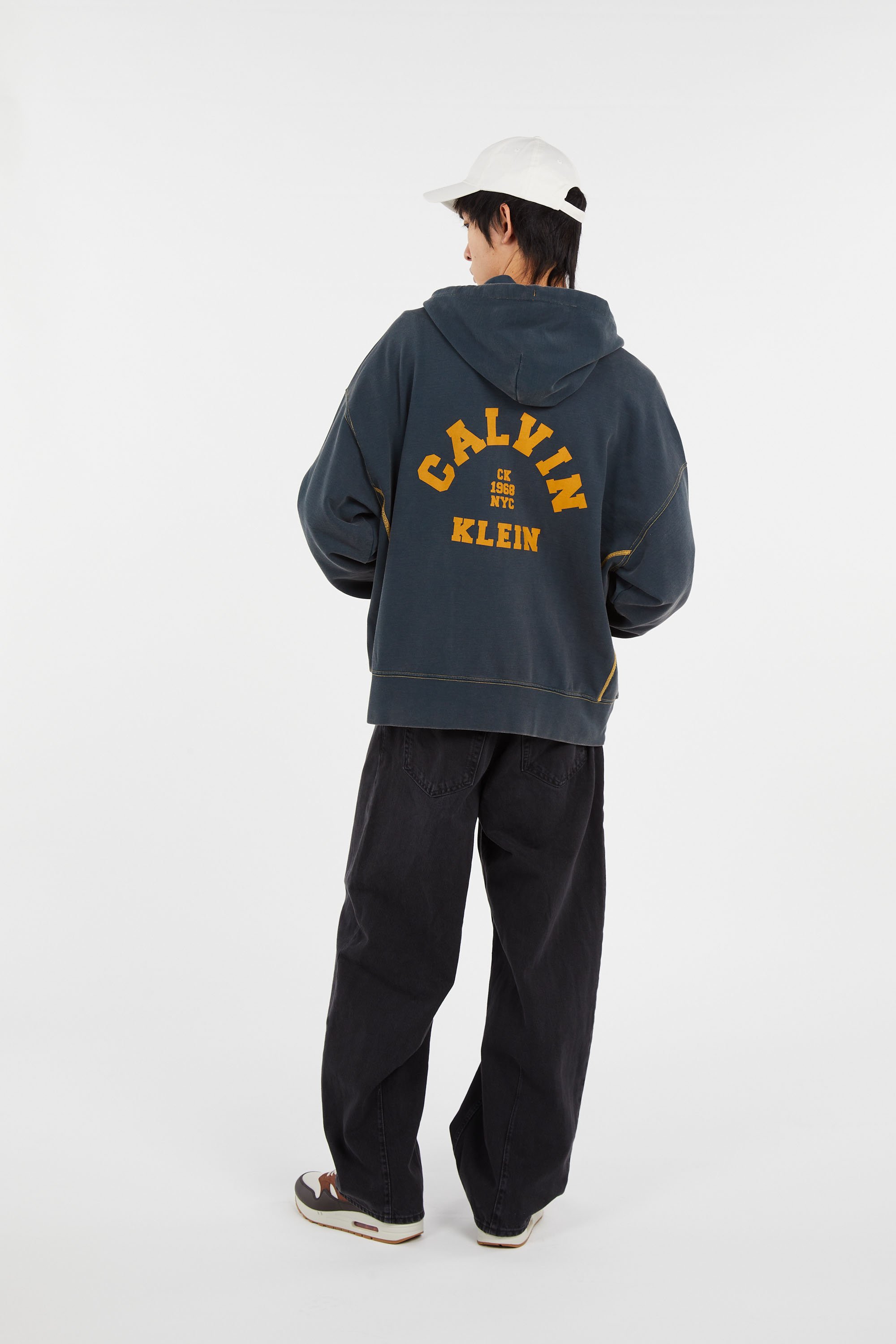 Zippered hoodie Blue