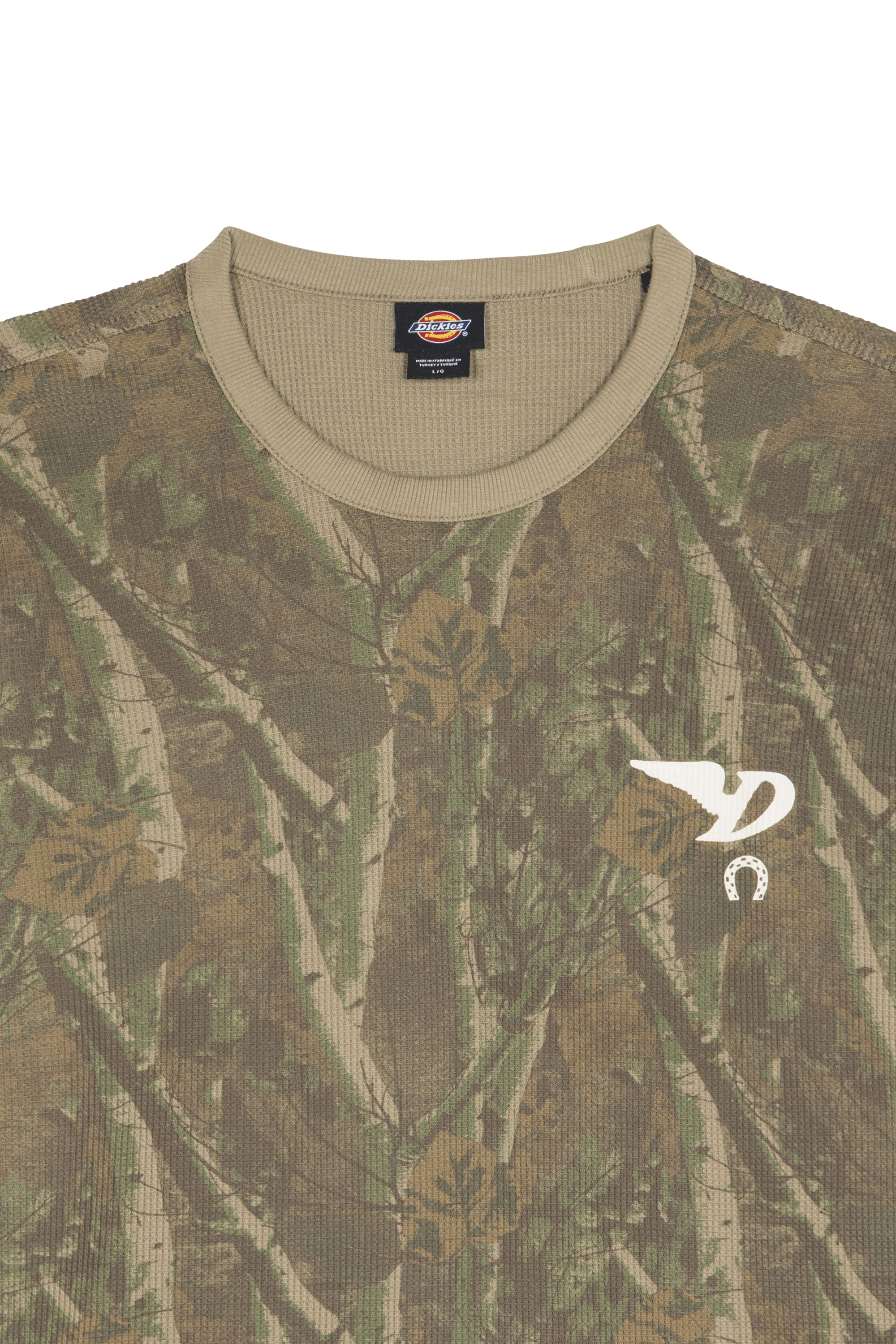 Regular-fit round-neck cotton T-shirt | Green DICKIES Men