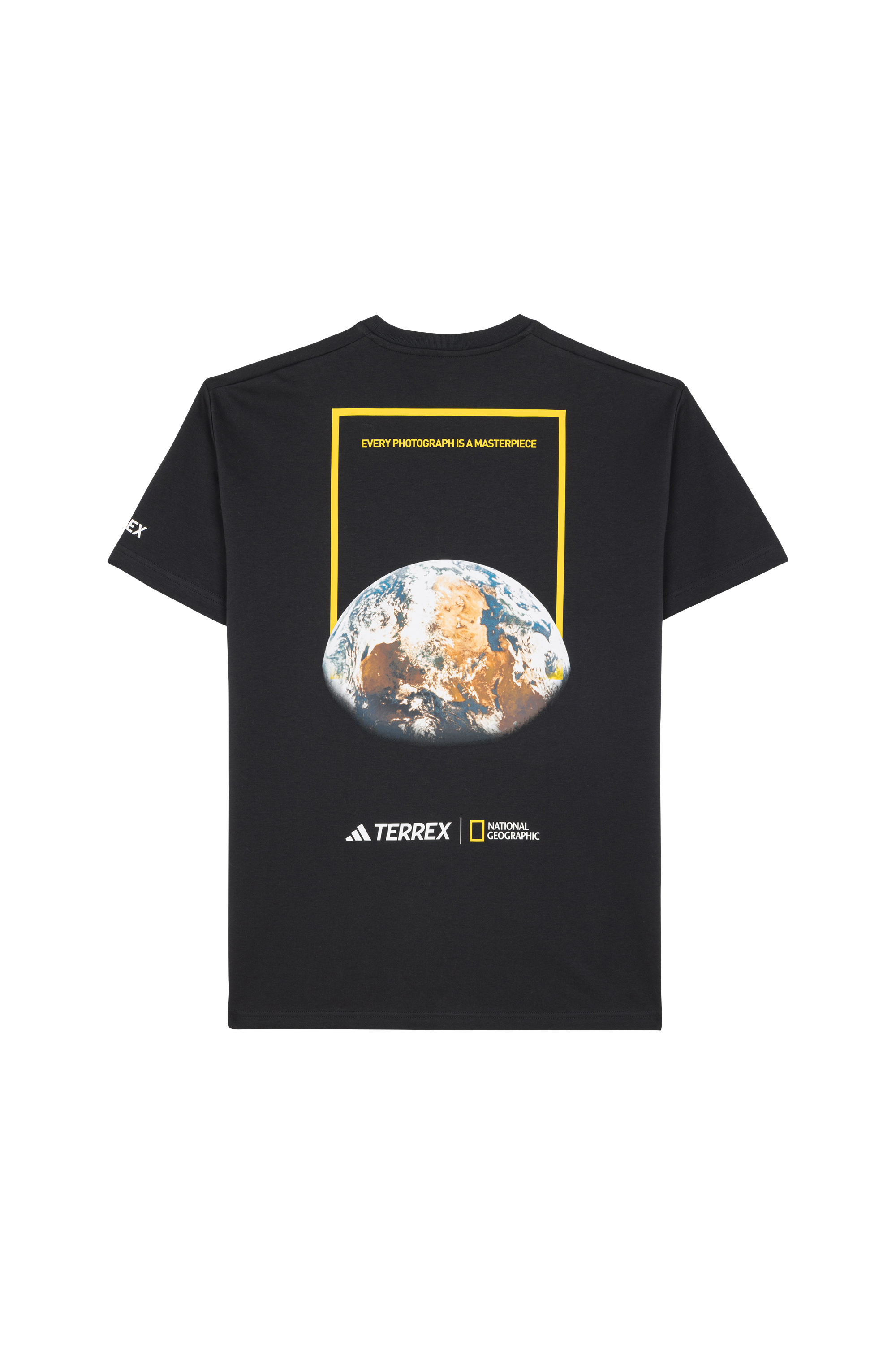 Regular-fit round-neck cotton T-shirt Black