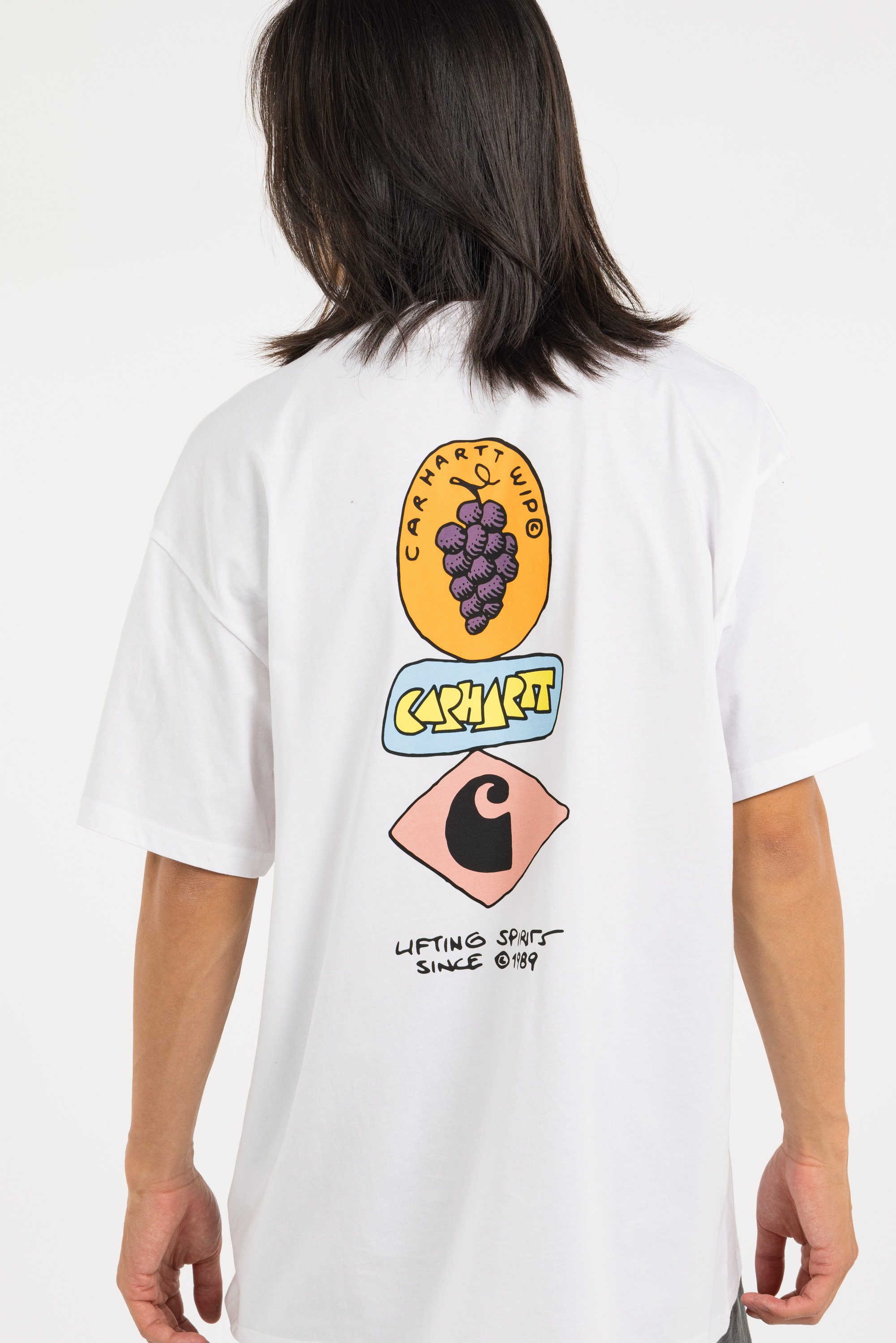 Round neck T-shirt in organic cotton | White CARHARTT WIP Men