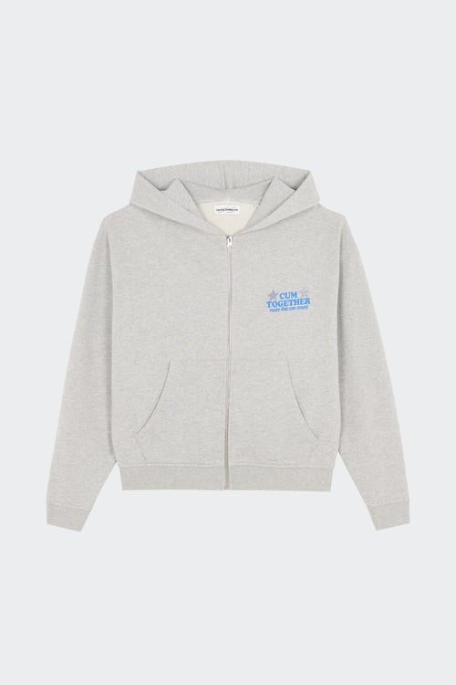 CARNE BOLLENTE Hoodie zippé Gris
