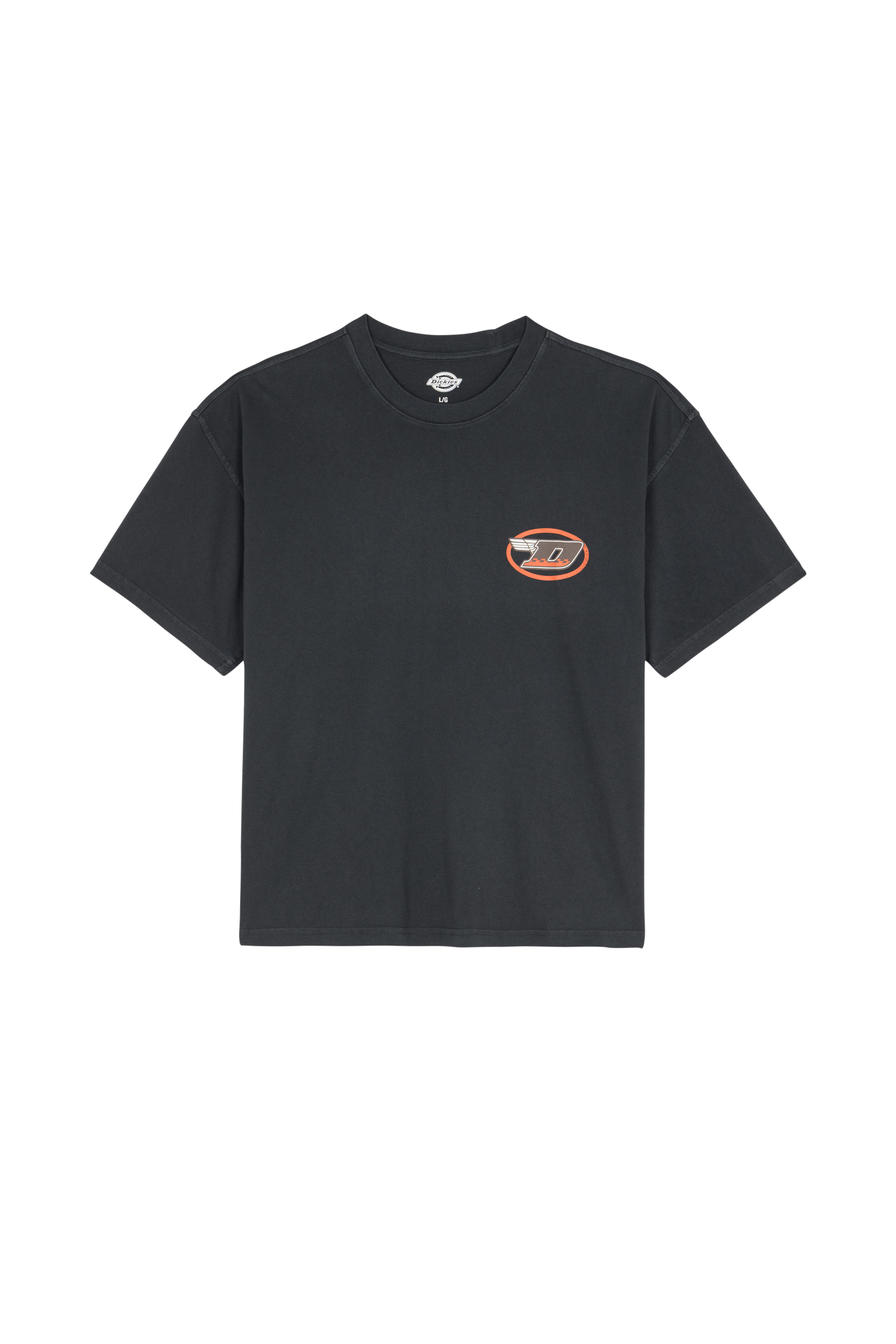Regular-fit round-neck cotton T-shirt DICKIES Black