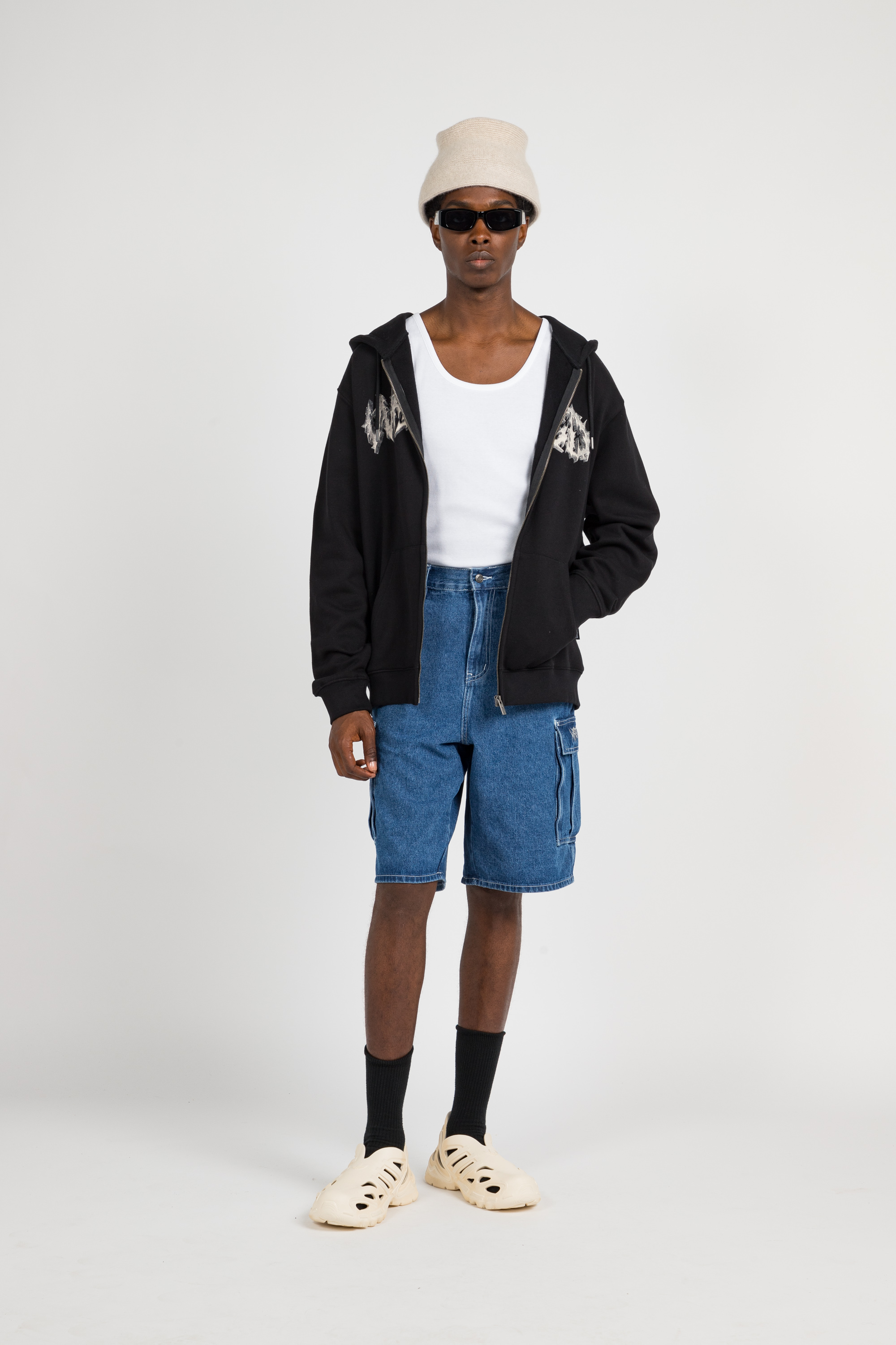 Hoodie zippé Noir
