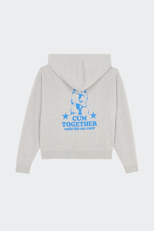 CARNE BOLLENTE Hoodie zippé Gris