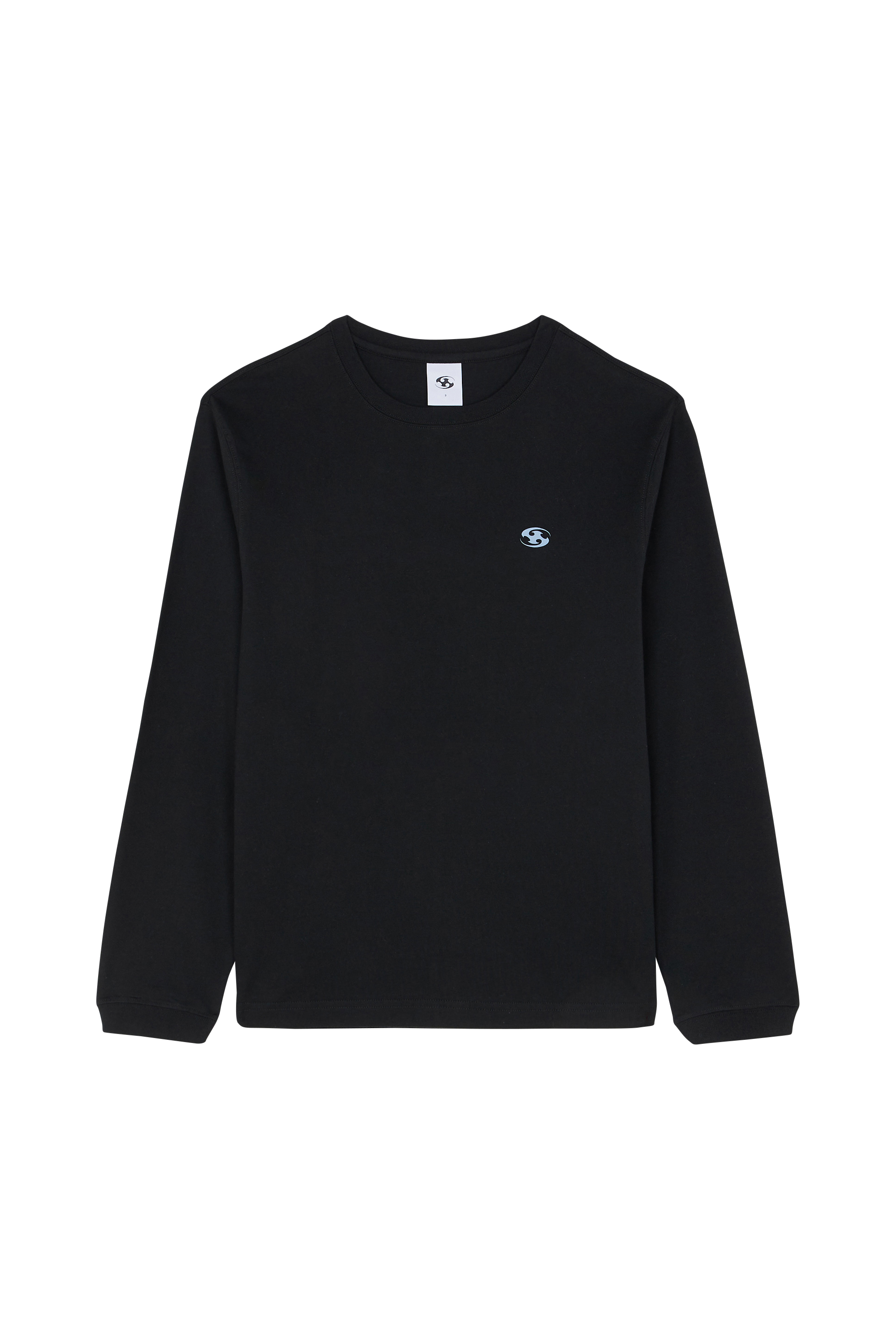 Regular-fit round-neck cotton T-shirt SAN SAN GEAR Black