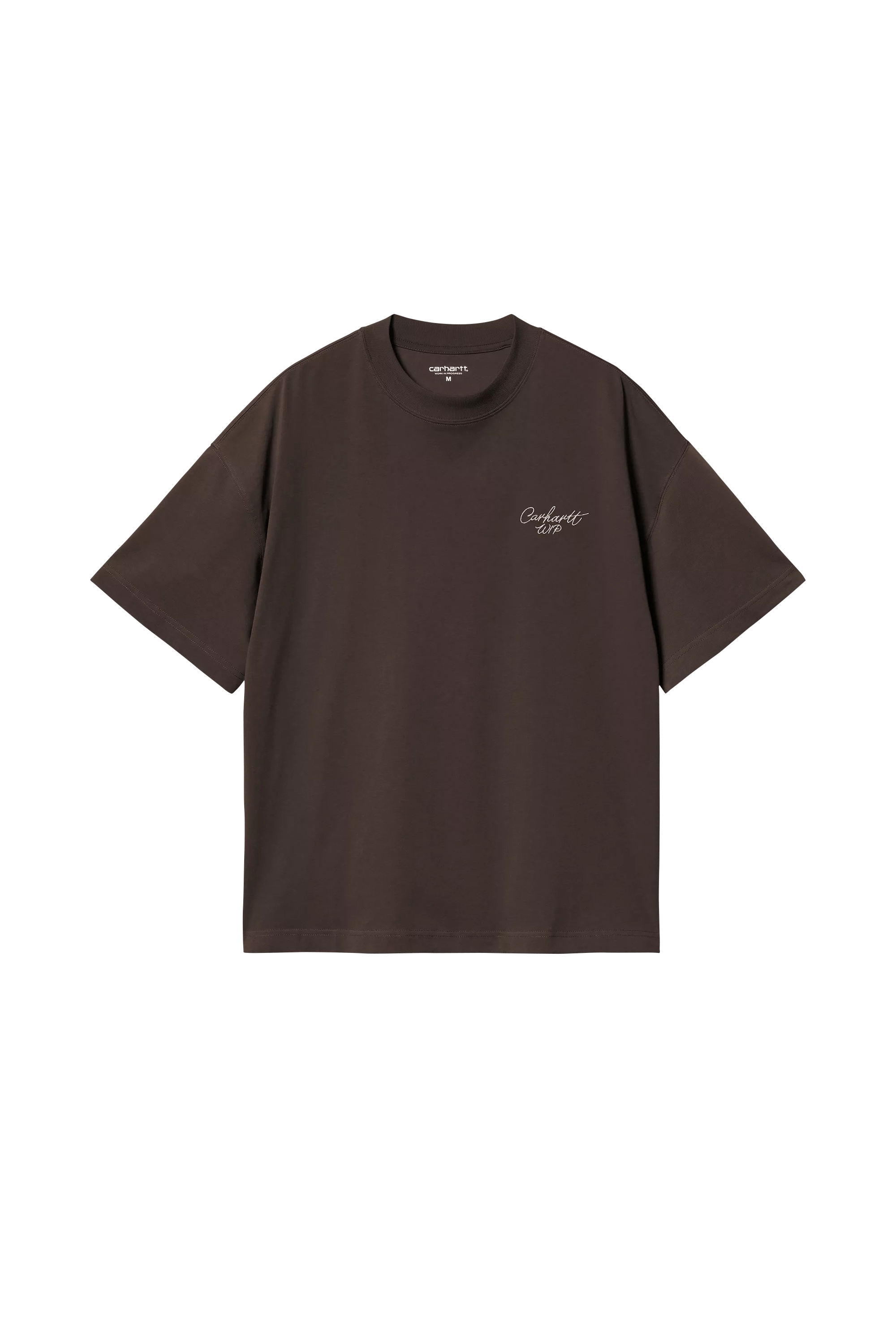 T-shirt Signature Scrip Tobacco - natural
