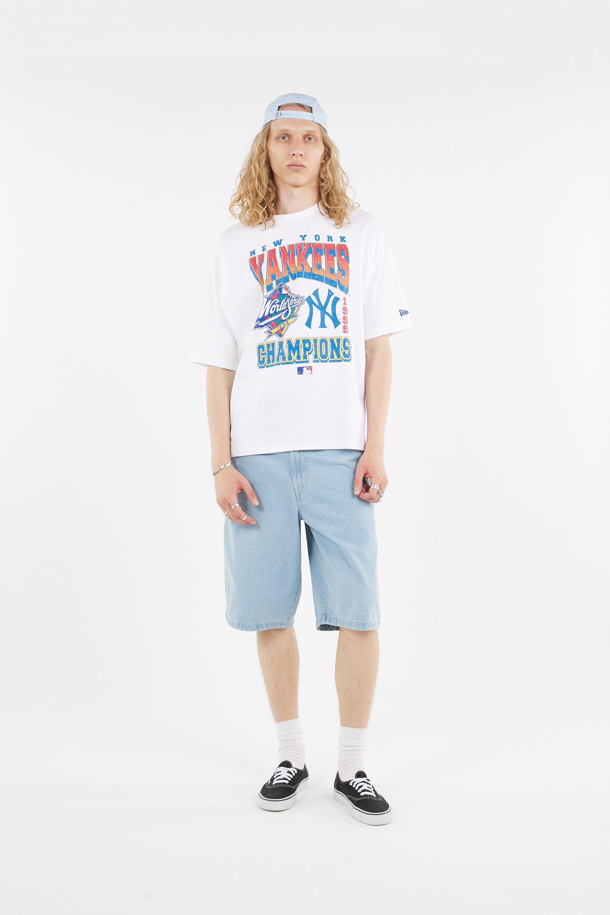 Regular-fit round-neck cotton T-shirt Multicolored