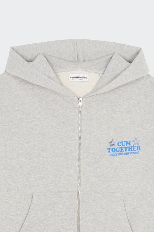 CARNE BOLLENTE Hoodie zippé Gris