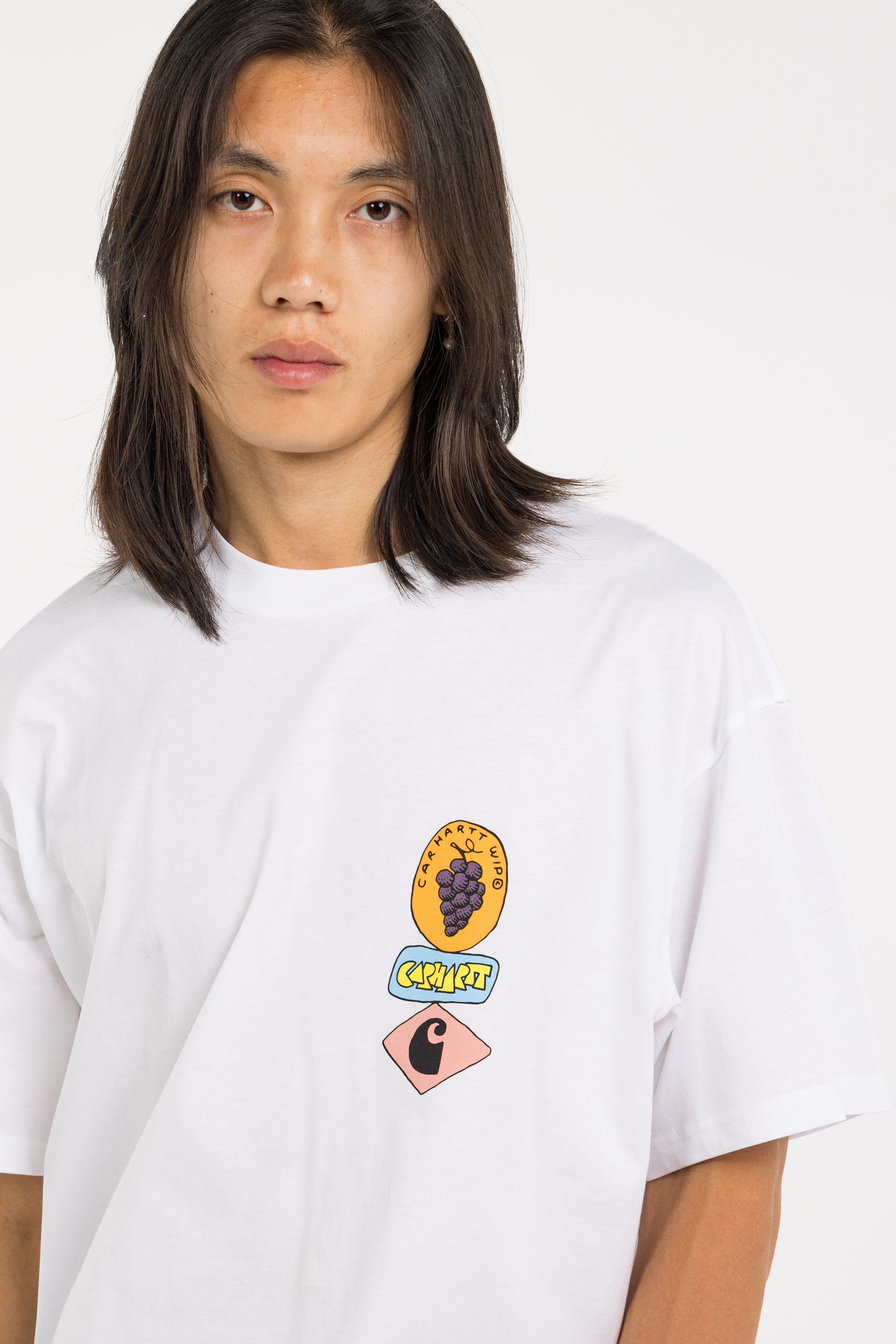 Round neck T-shirt in organic cotton | White CARHARTT WIP Men