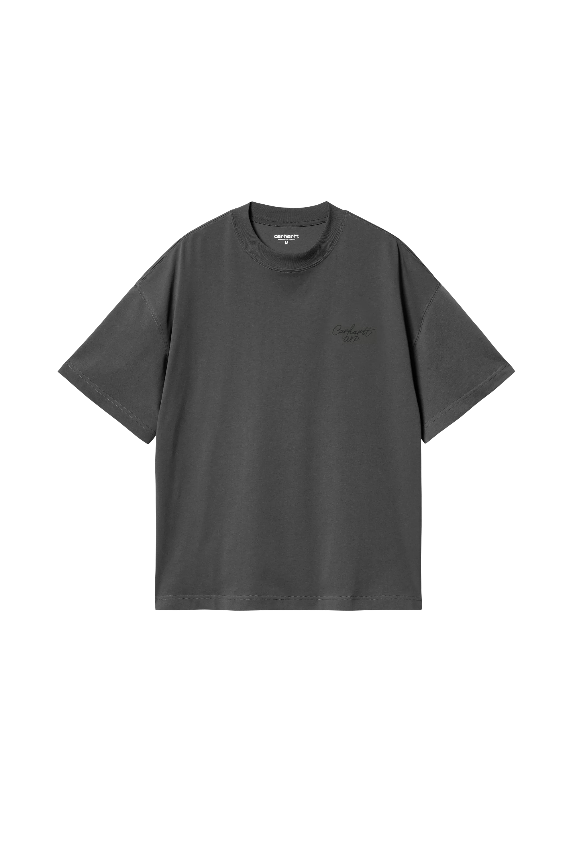 T-shirt Signature Scrip Graphite - dark scarab