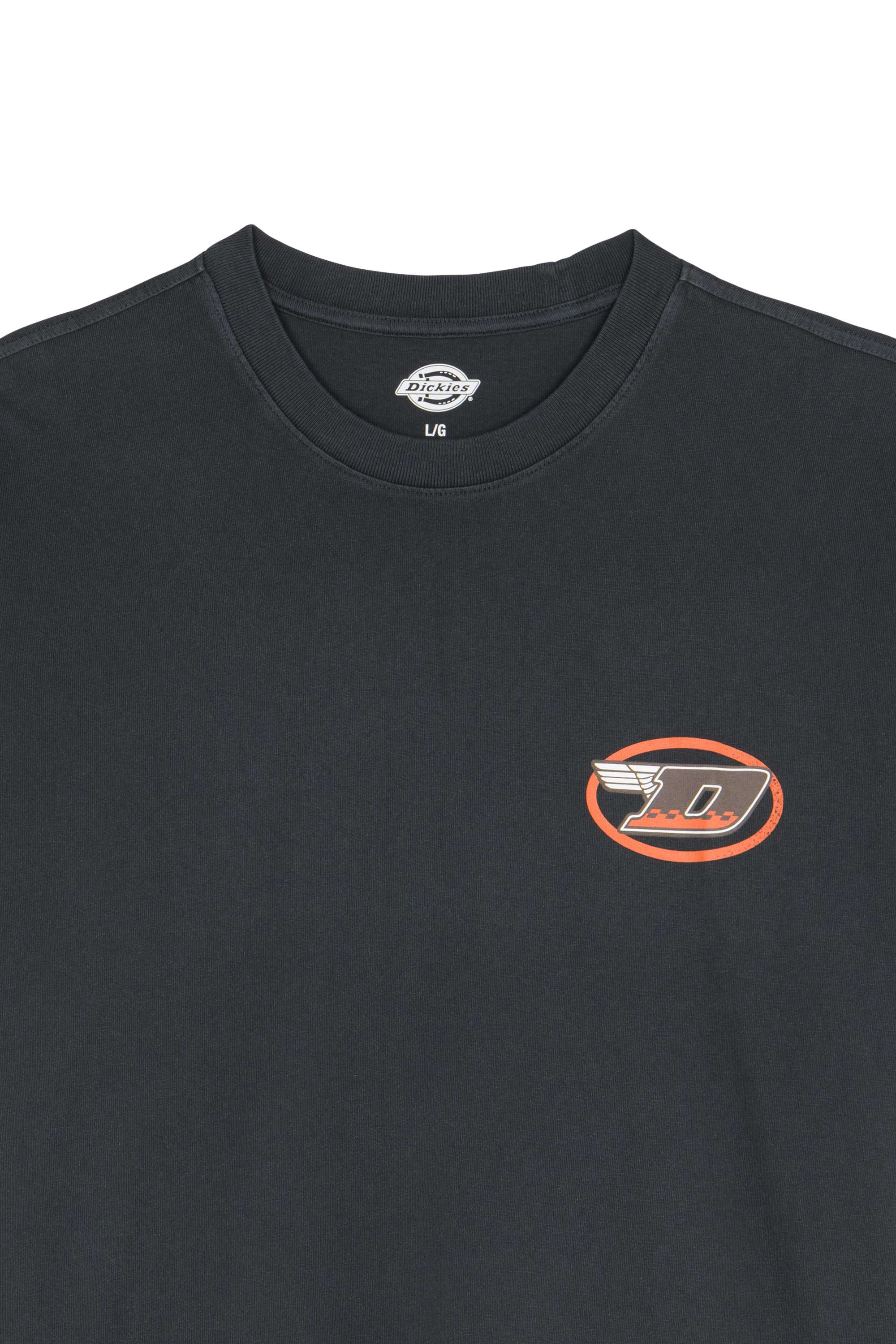 Regular-fit round-neck cotton T-shirt | Black DICKIES Men